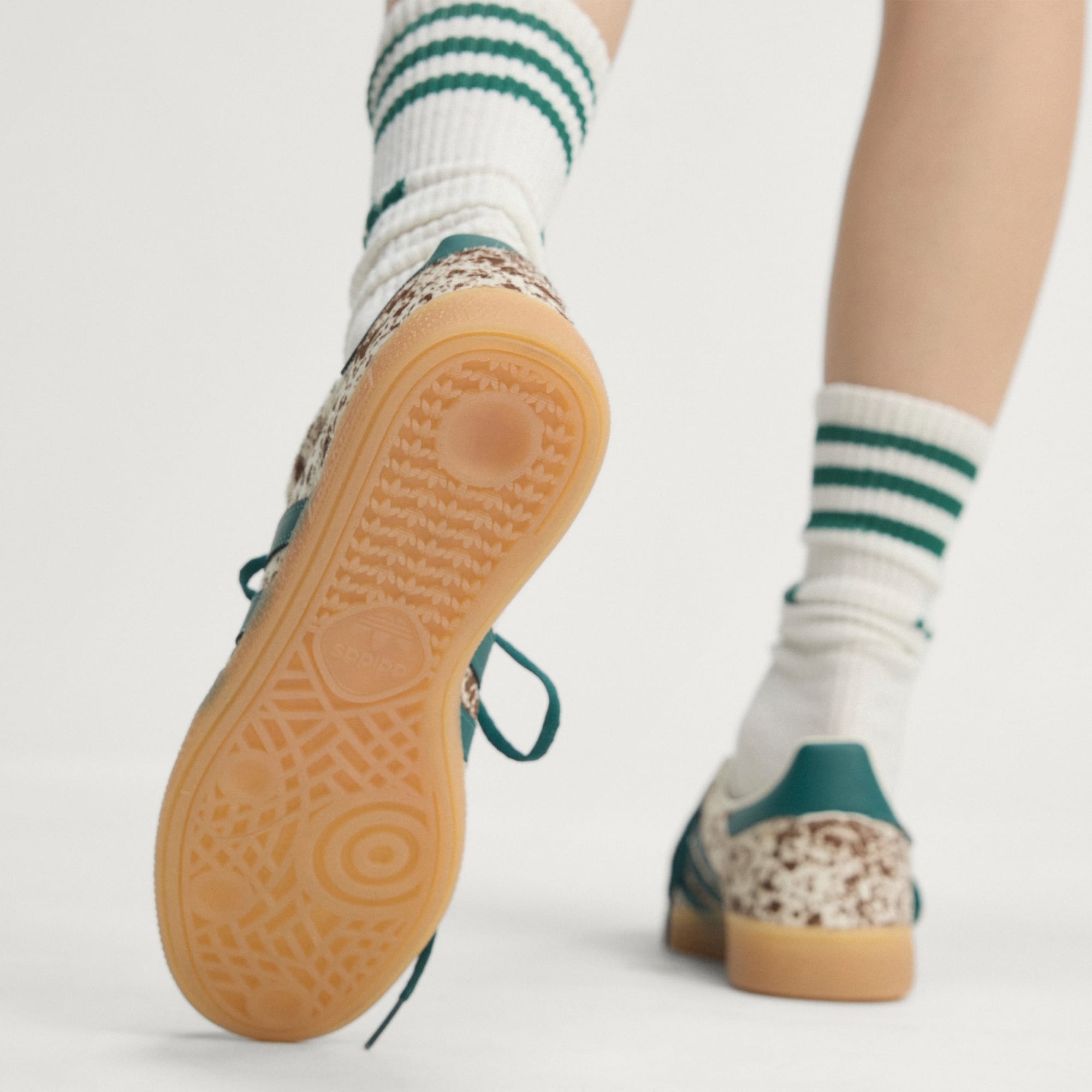 HANDBALL SPEZIAL AYAKKABI - Off White / Rich Green / Dark Brown - KI2181 - Görsel 8