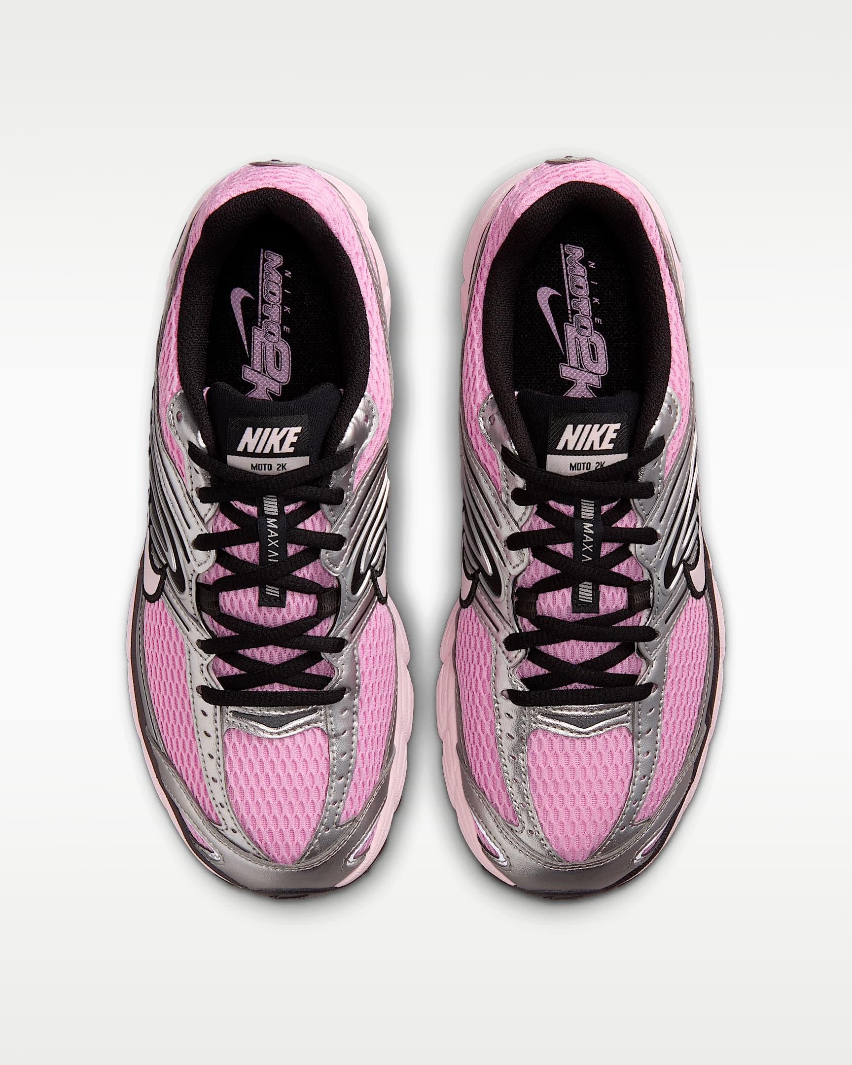 Yansıtıcı Vurgulara Sahip Nike Air Max Moto 2K Kadın Ayakkabısı - Pink Rise/Metallic Silver/Siyah/Pearl Pink