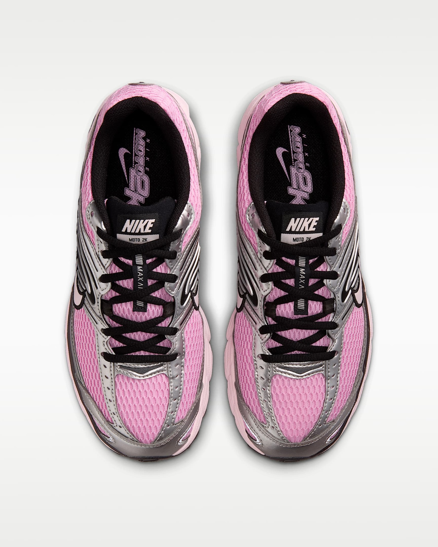 Yansıtıcı Vurgulara Sahip Nike Air Max Moto 2K Kadın Ayakkabısı - Pink Rise/Metallic Silver/Siyah/Pearl Pink