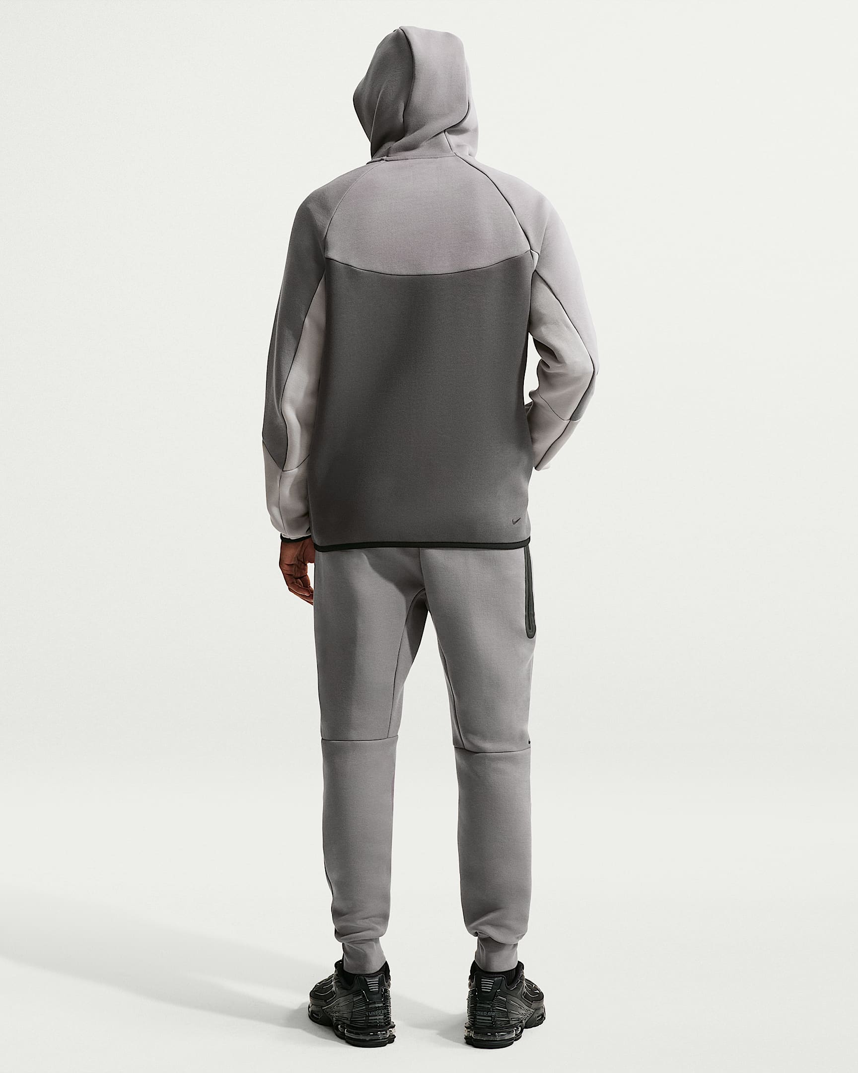 Nike Tech Fleece Windrunner Tam Boy Fermuarlı Erkek Ceketi - Pencil Point/Medium Ash/College Grey/Sapphire