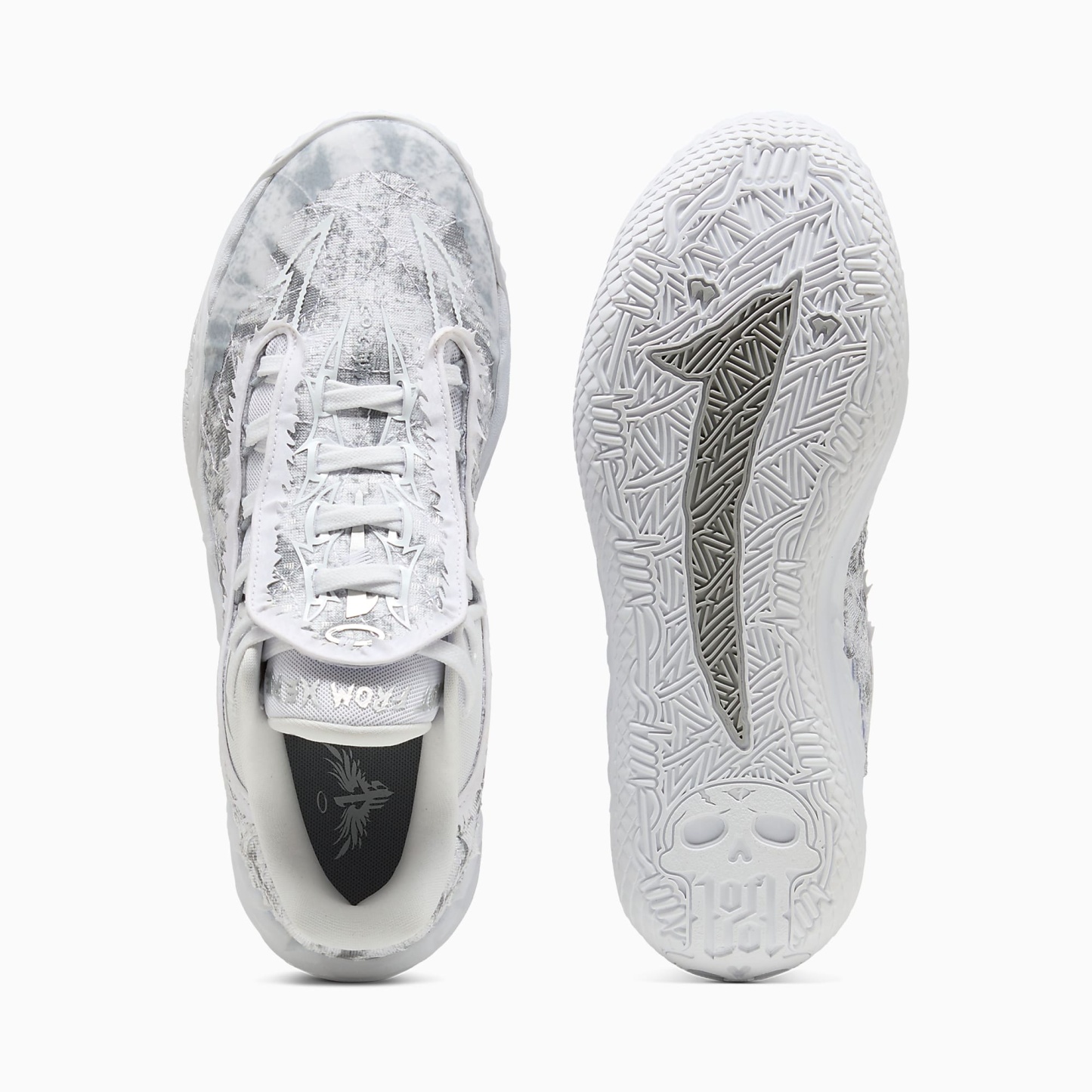 MB.05 Lo Team UNISEX Basketbol Ayakkabısı - PUMA White-Gray Echo - 313266_02 - Görsel 6