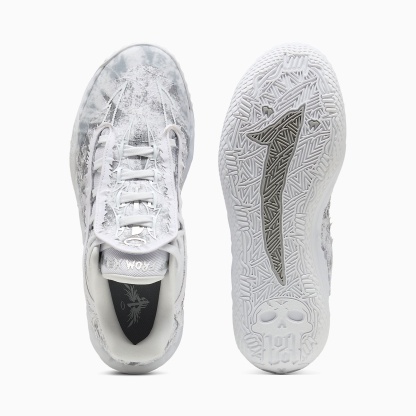 MB.05 Lo Team UNISEX Basketbol Ayakkabısı - PUMA White-Gray Echo - 313266_02 - Görsel 6