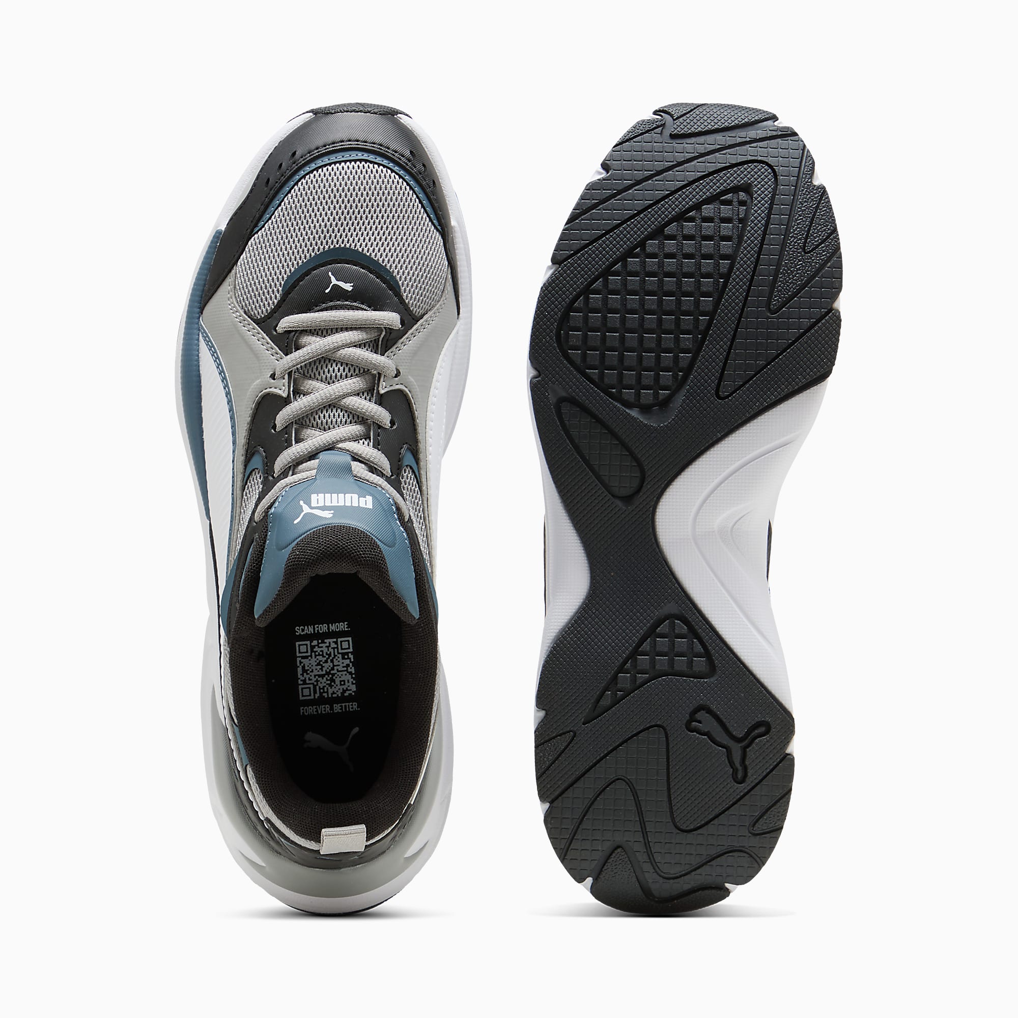X-Ray 4 UNISEX Ayakkabı - Gray Echo-PUMA White-PUMA Black - 404747_11 - Görsel 4