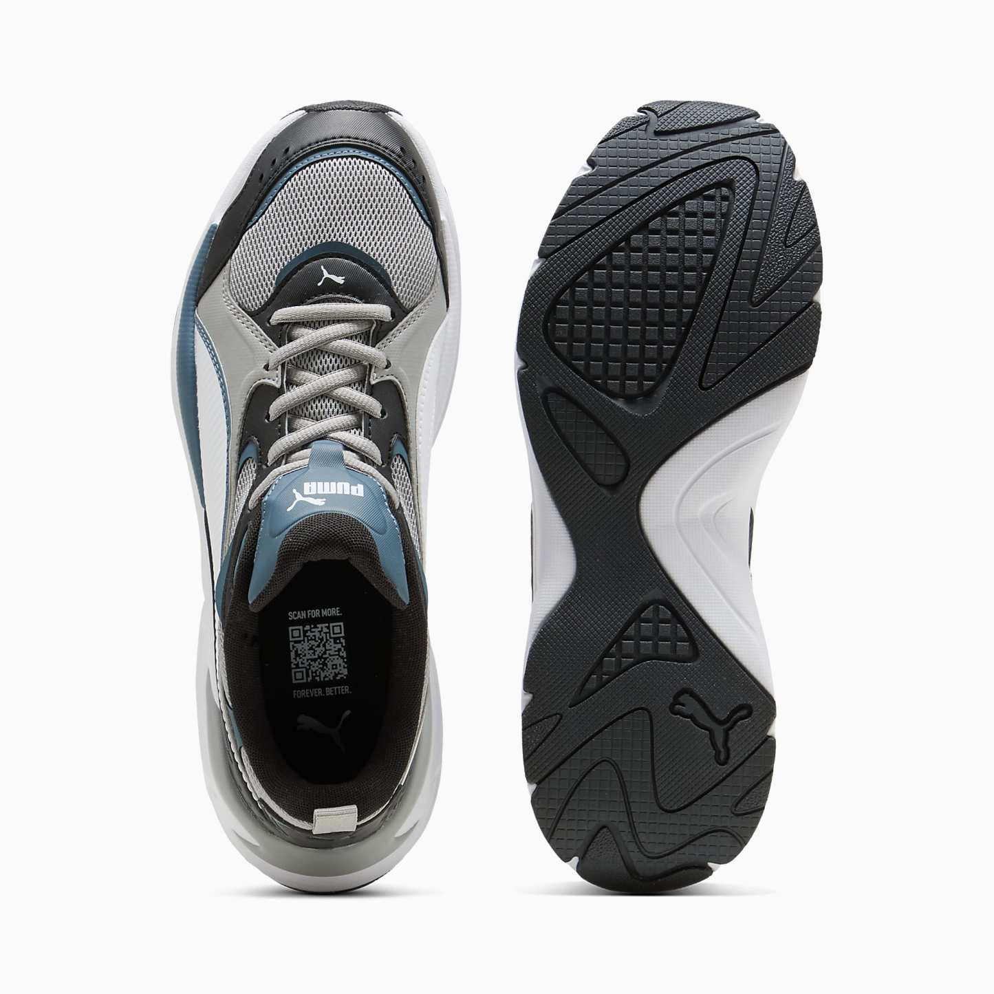 X-Ray 4 UNISEX Ayakkabı - Gray Echo-PUMA White-PUMA Black - 404747_11 - Görsel 4