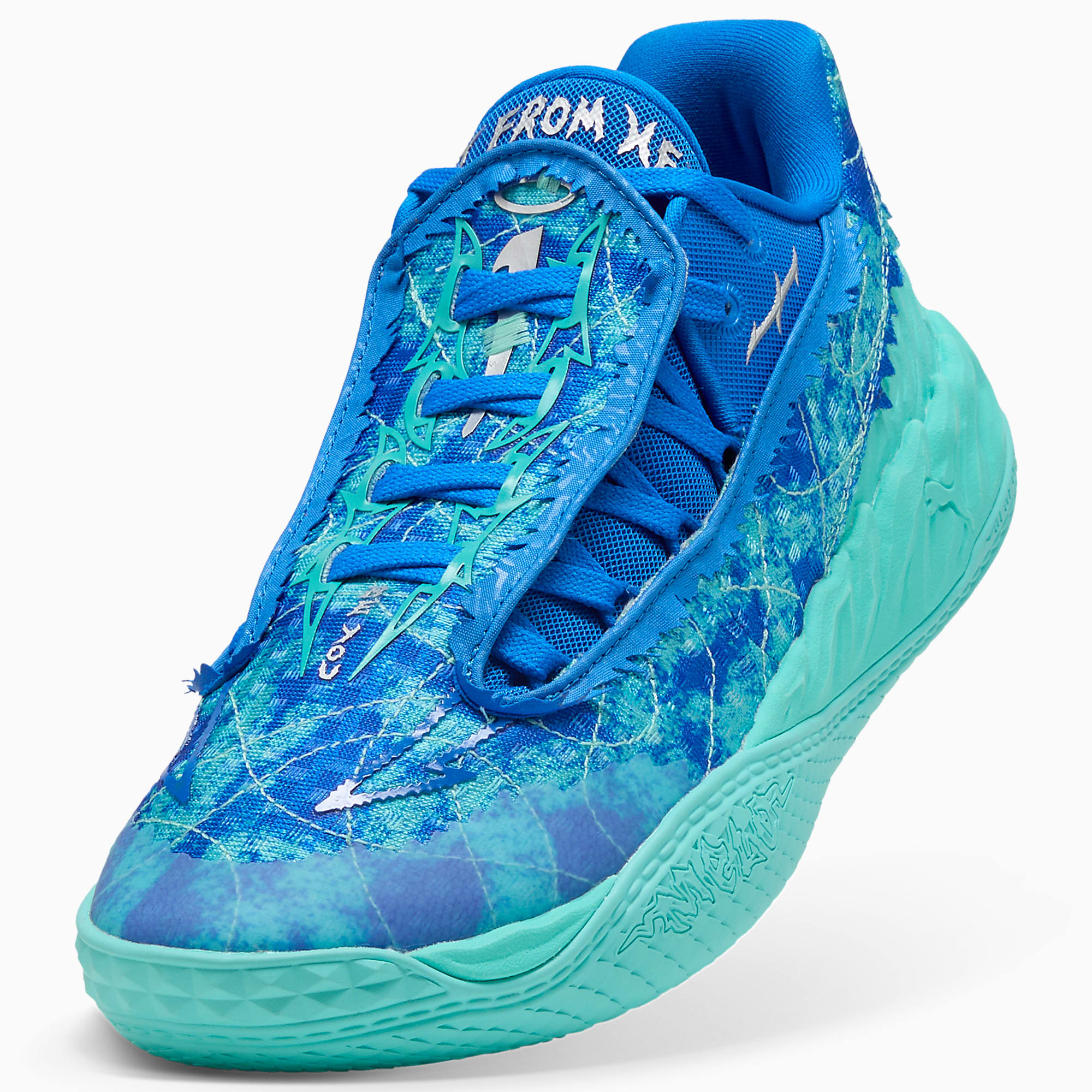 MB.05 Lo Team UNISEX Basketbol Ayakkabısı - Ultra Blue-Intense Mint - 313266_03 - Görsel 8