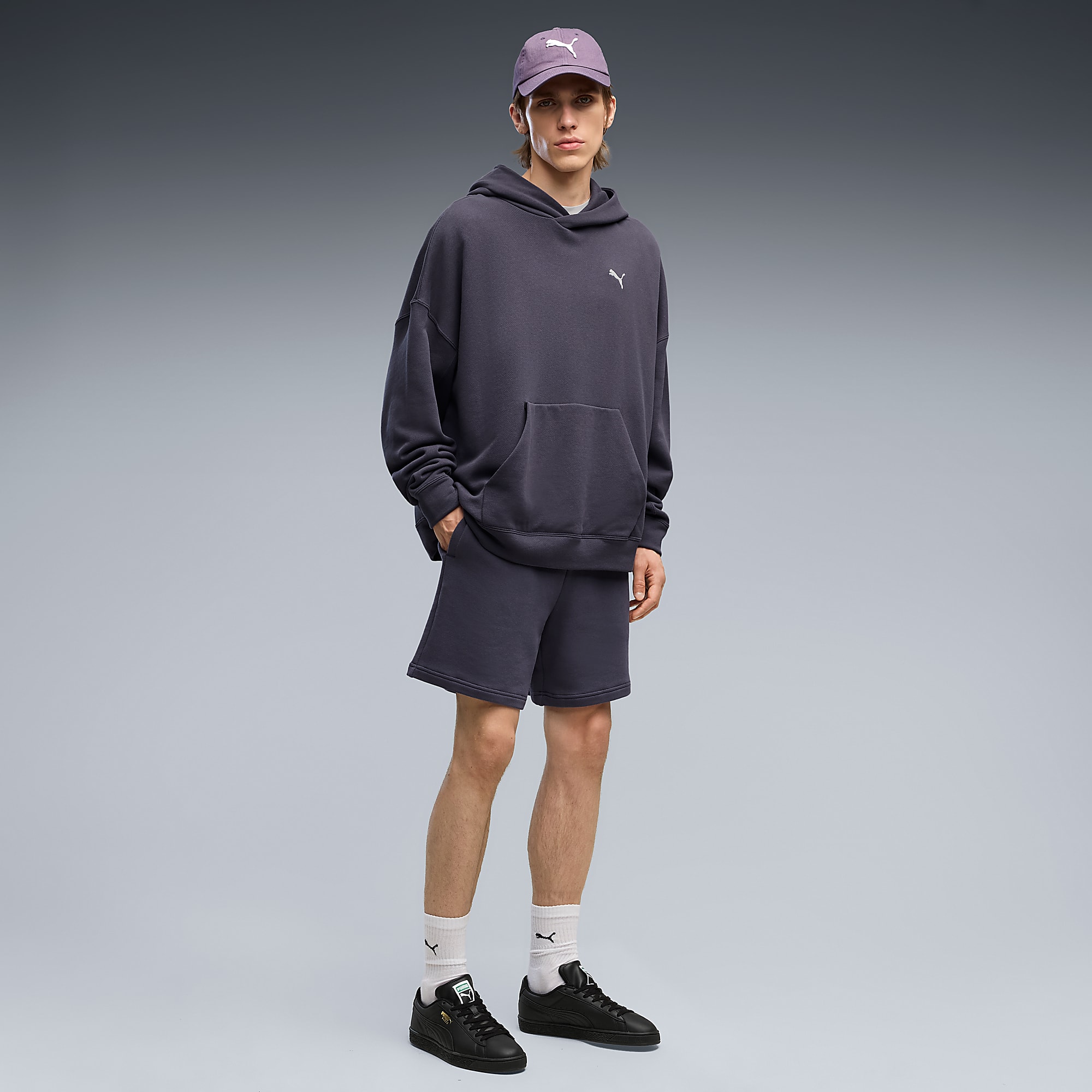 Suede UNISEX Ayakkabı - PUMA Black-Archive Green - 408467_02 - Görsel 3