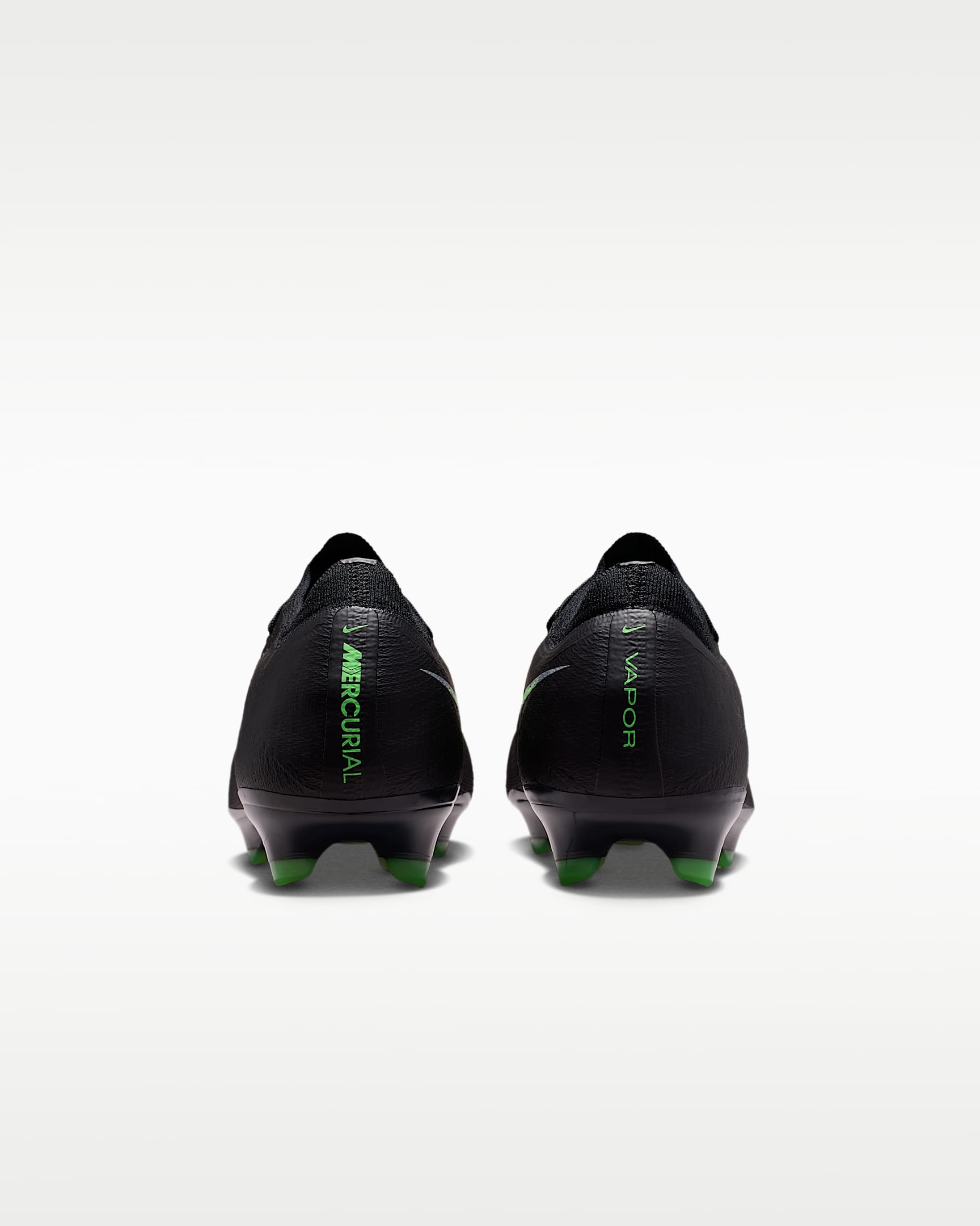 Nike Mercurial Vapor 17 Elite Düşük Bilekli Kuru Çim Zemin Kramponu - Siyah/Siyah/Illusion Green
