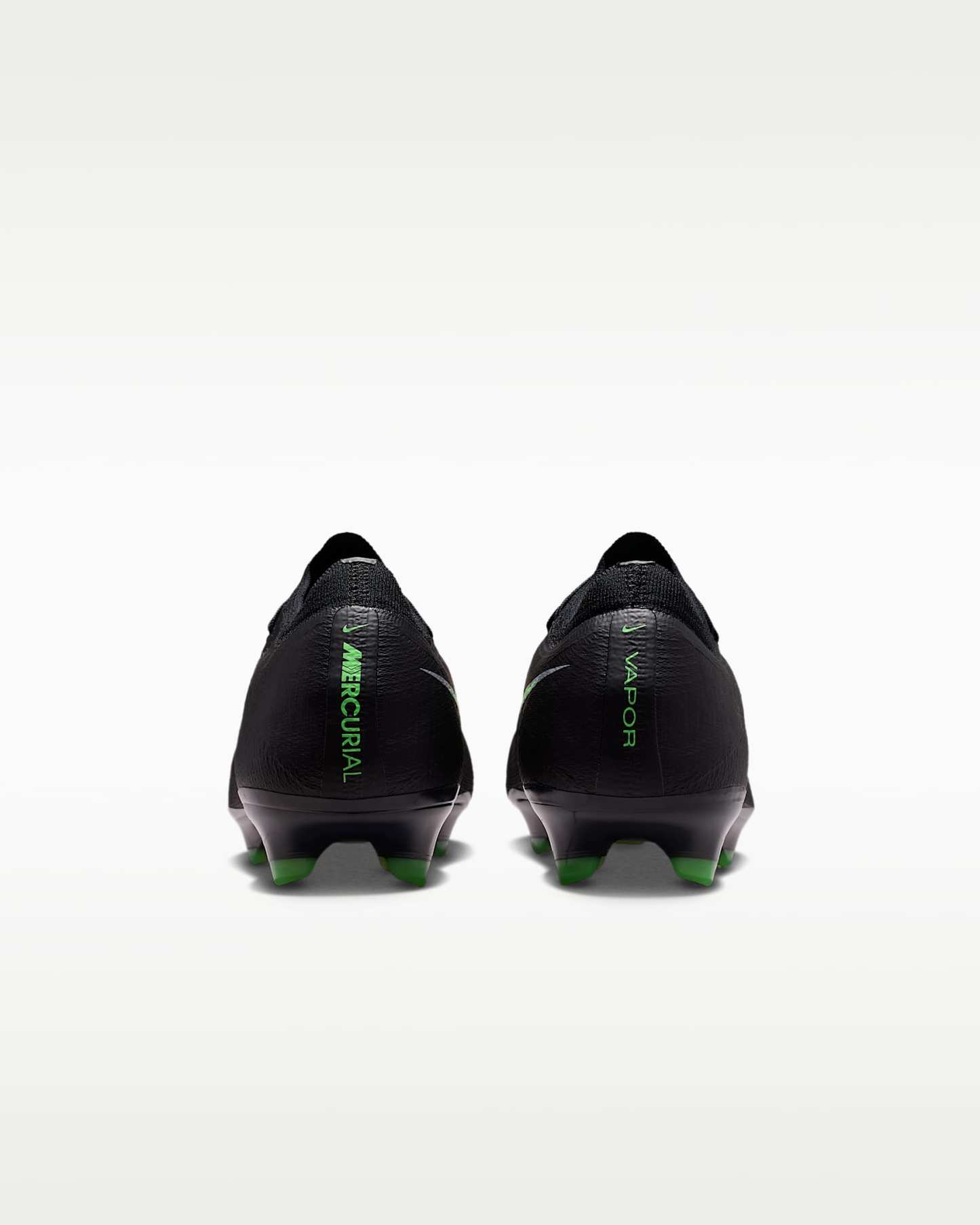 Nike Mercurial Vapor 17 Elite Düşük Bilekli Kuru Çim Zemin Kramponu - Siyah/Siyah/Illusion Green