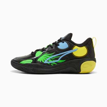 MB World.01 UNISEX Basketbol Ayakkabısı - PUMA Black-Lemon Crush - 313234_02 - Görsel 1