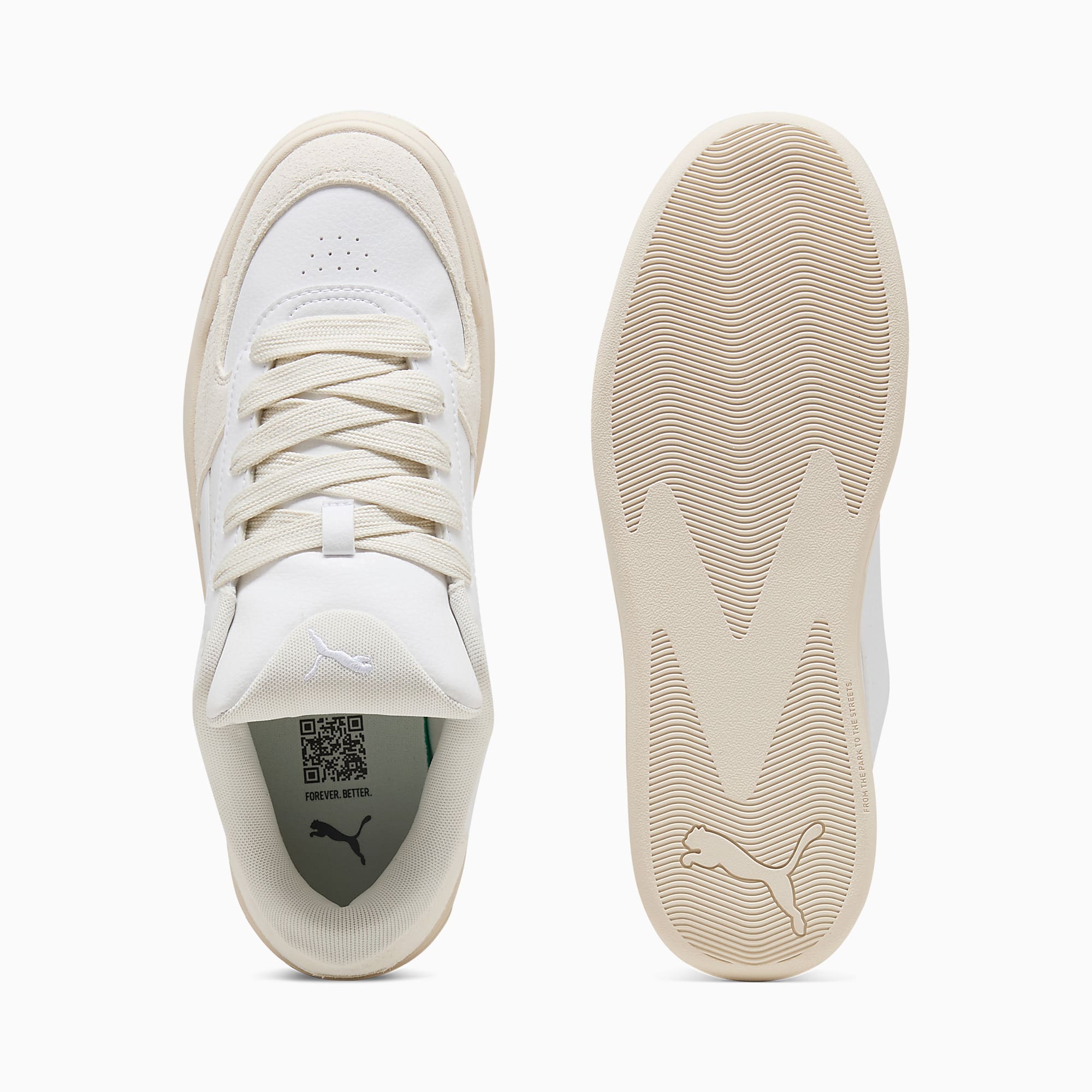 Park LIFESTYLE II UNISEX Ayakkabı - PUMA White-Vapor Gray - 407156_01 - Görsel 4