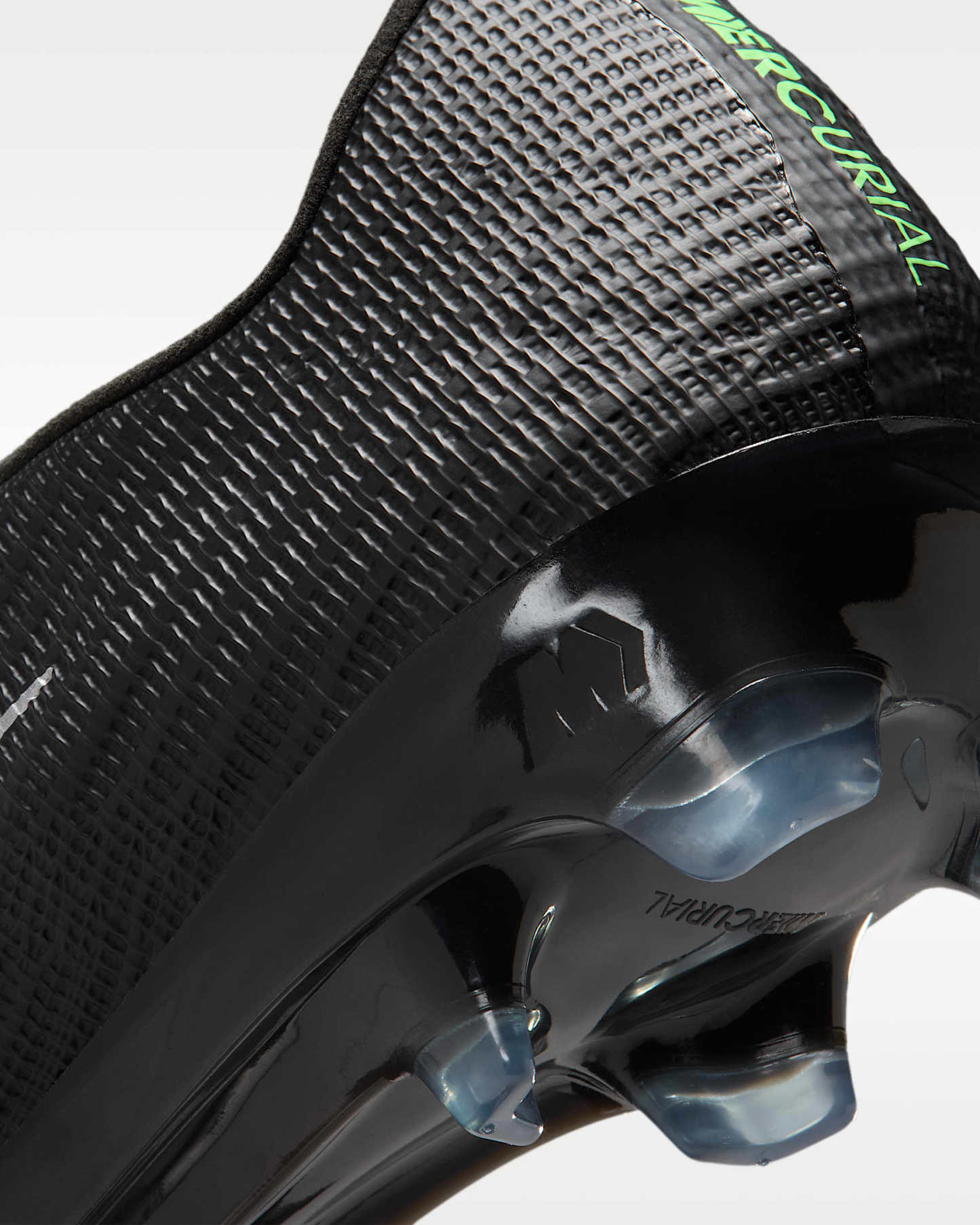 Nike Mercurial Superfly 11 Elite Düşük Bilekli Kuru Çim Zemin Kramponu - Siyah/Siyah/Illusion Green