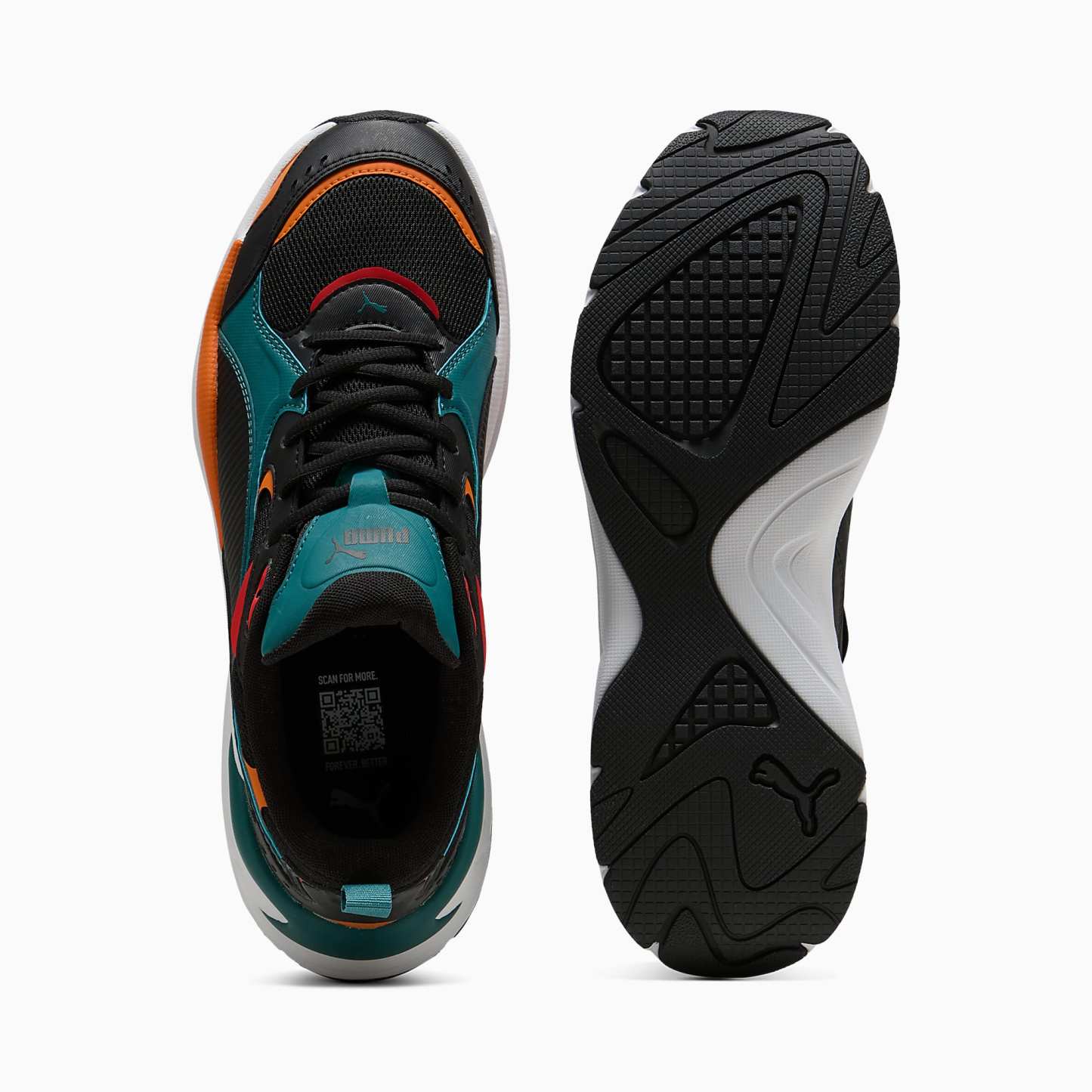 X-Ray 4 UNISEX Ayakkabı - Emerald Ice-PUMA Black-Vermillion - 404747_05 - Görsel 4