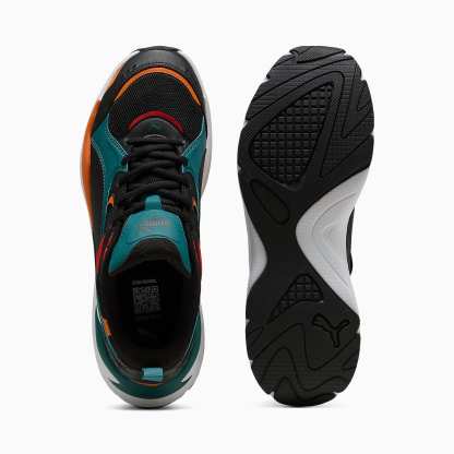 X-Ray 4 UNISEX Ayakkabı - Emerald Ice-PUMA Black-Vermillion - 404747_05 - Görsel 4