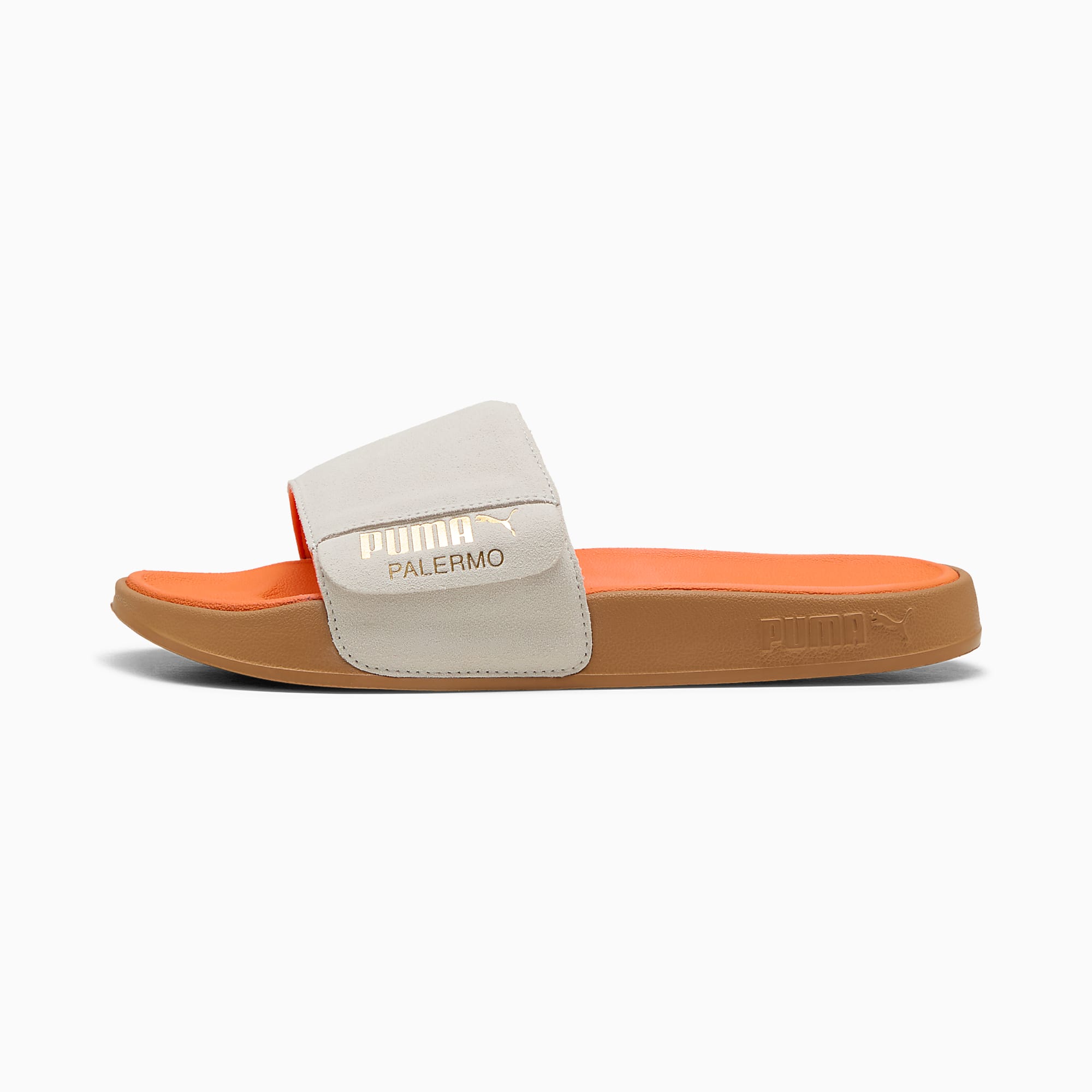 Leadcat 2.0 Palermo FOIL UNISEX Terlik - Warm White-PUMA Gold-Gum - 399041_05 - Görsel 4