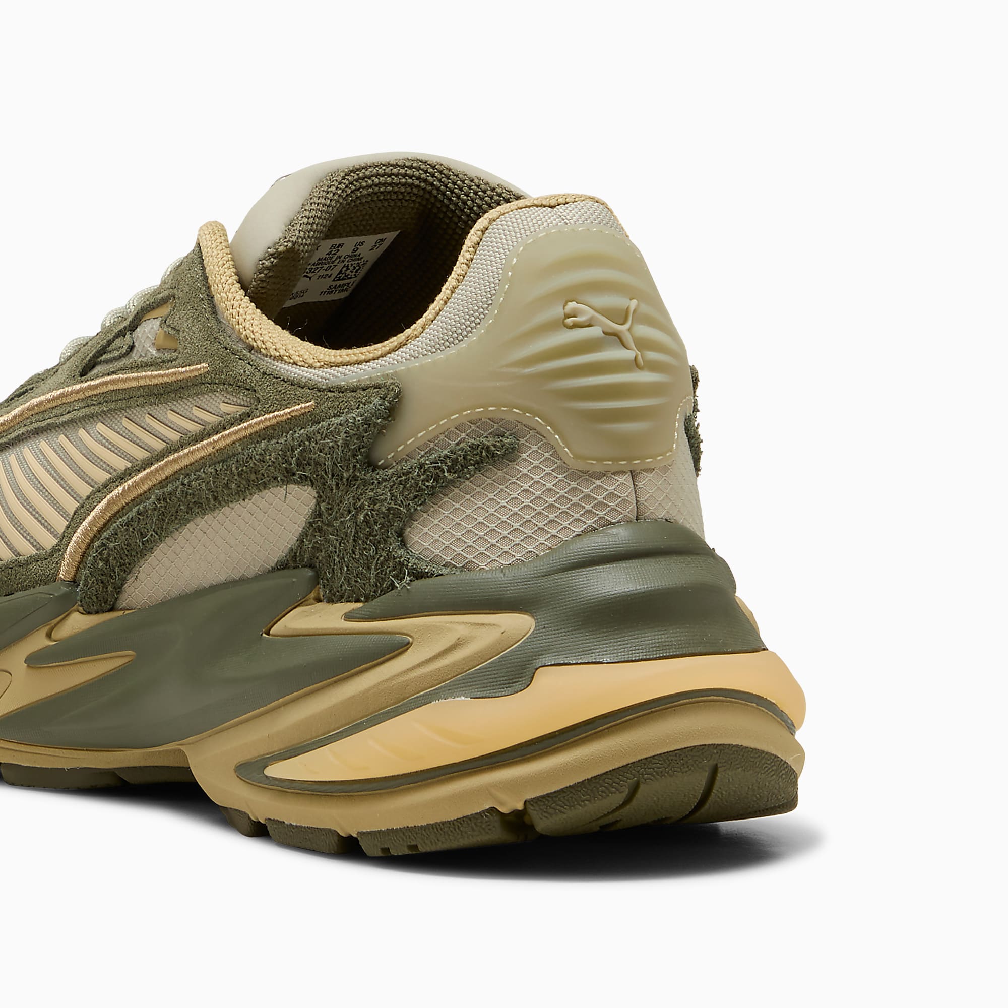 RS Surge HAIRY Suede UNISEX Ayakkabı - Pebble Gray-Loden Green - 404327_07 - Görsel 3
