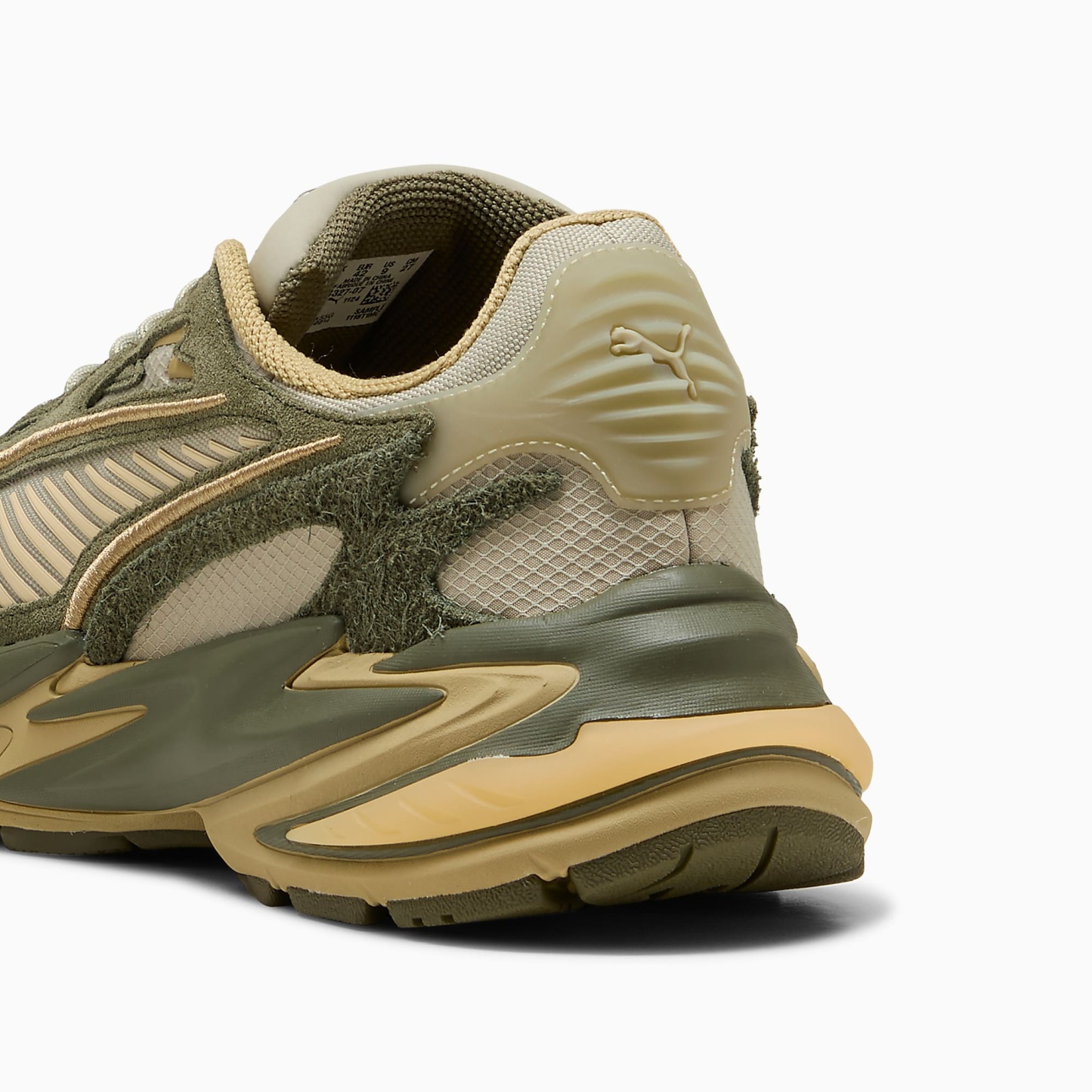 RS Surge HAIRY Suede UNISEX Ayakkabı - Pebble Gray-Loden Green - 404327_07 - Görsel 3