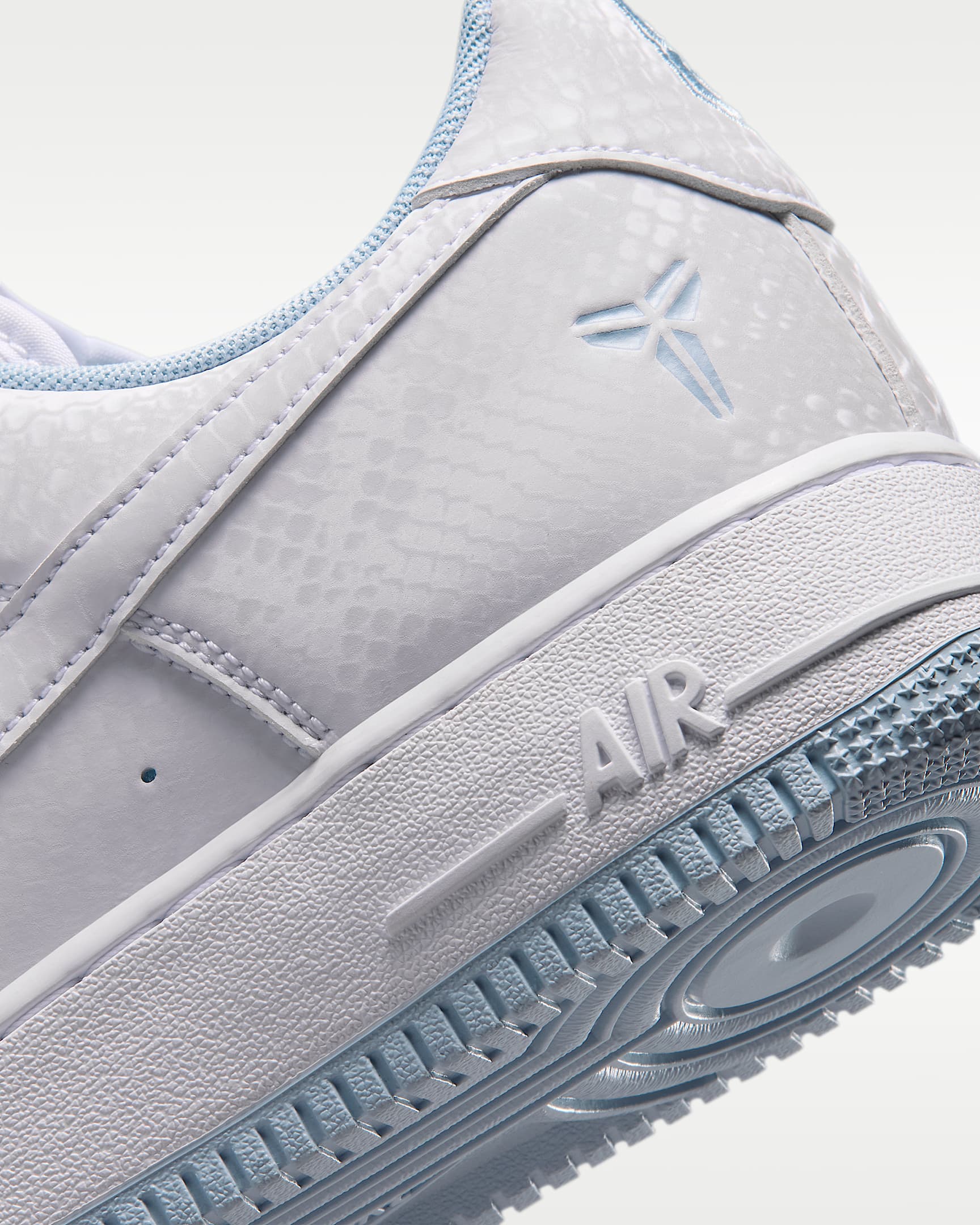 Kobe Air Force 1 Low Erkek Ayakkabısı - Beyaz/Armory Blue