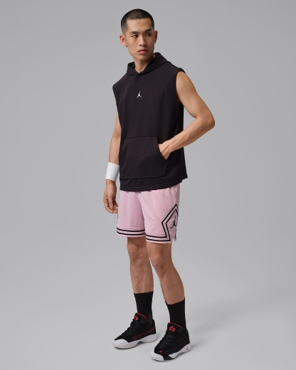 Jordan Sport Dri-FIT 18 cm Mesh Diamond Erkek Şortu - Iced Carmine/Siyah/Siyah