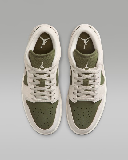Air Jordan 1 Low SE Erkek Ayakkabısı - Medium Olive/Sail/Light Orewood Brown
