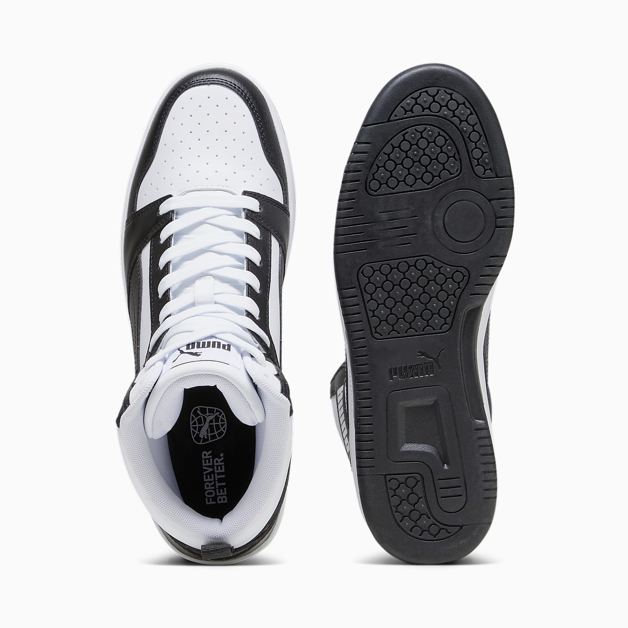 Rebound Ayakkabı - PUMA White-PUMA Black-Shadow Gray-PUMA White - 392326_01 - Görsel 6