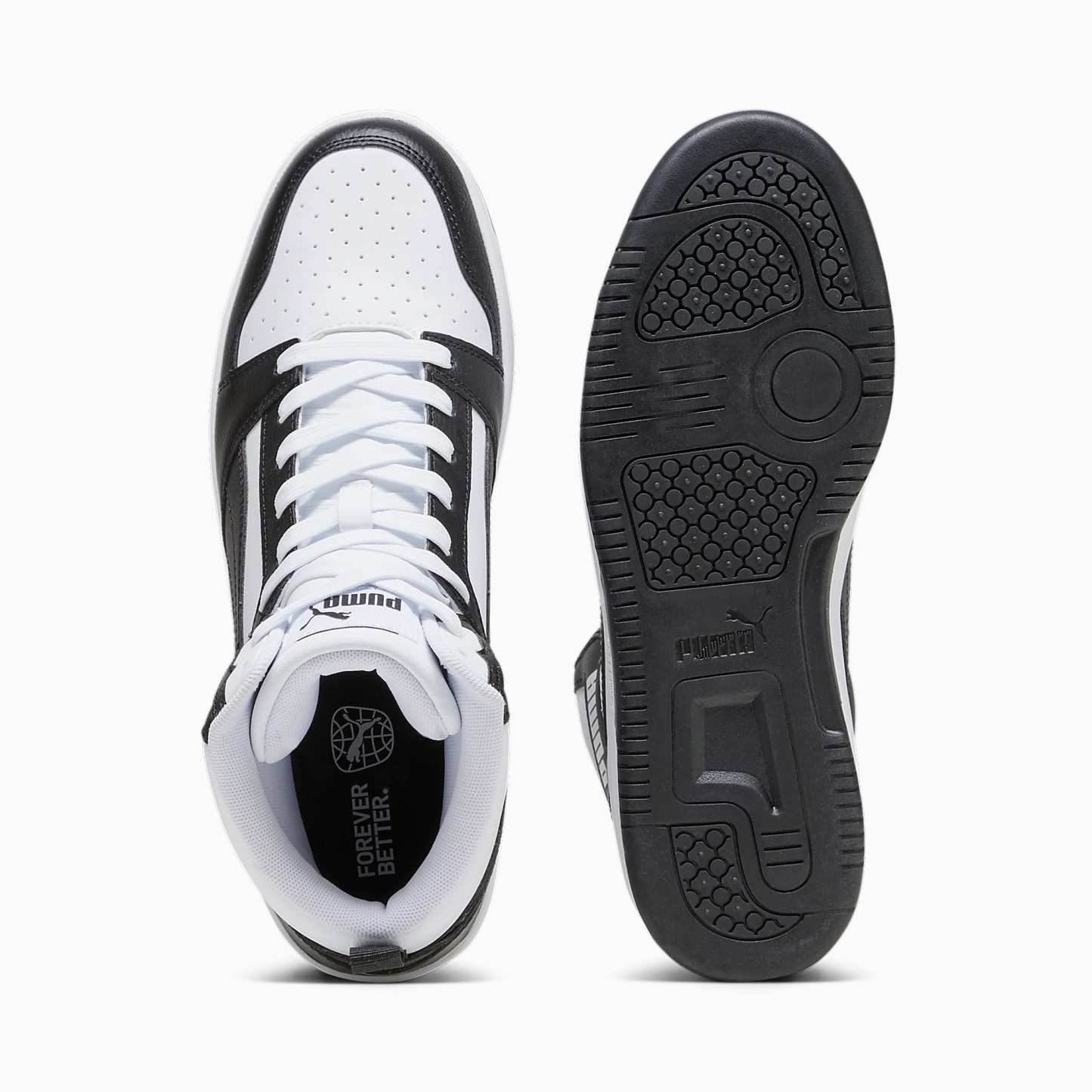 Rebound Ayakkabı - PUMA White-PUMA Black-Shadow Gray-PUMA White - 392326_01 - Görsel 6
