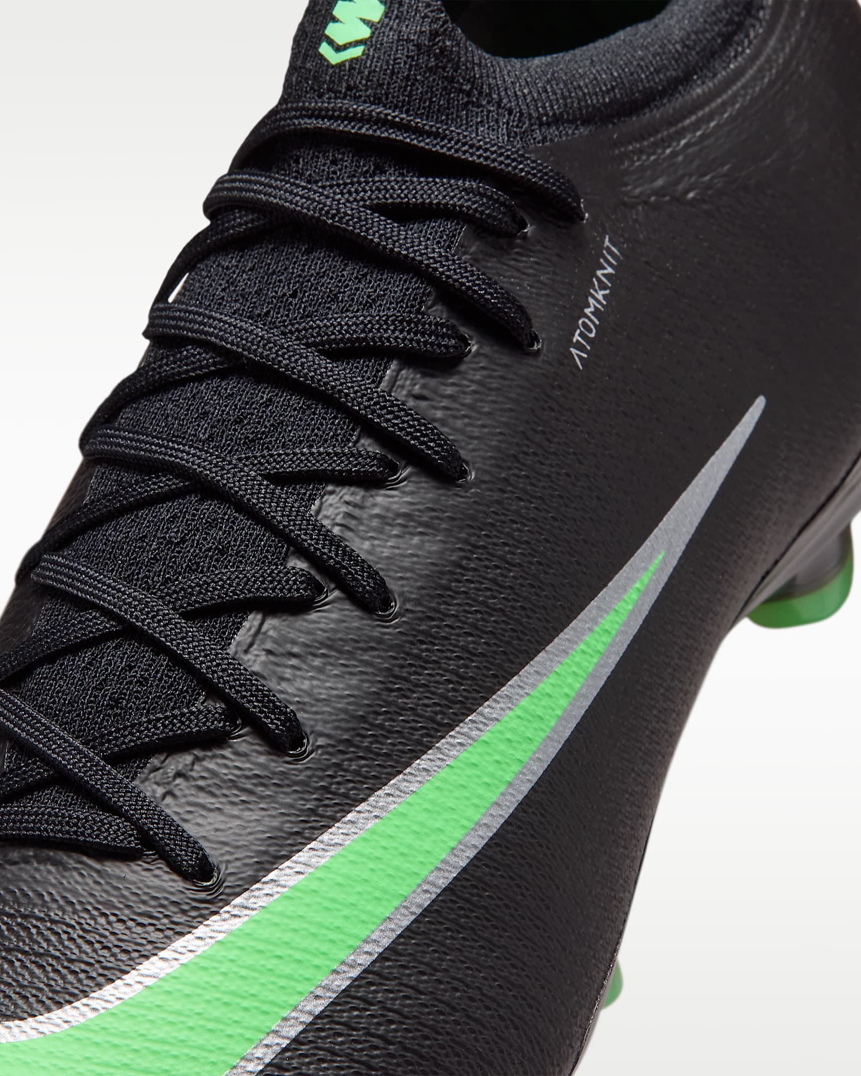 Nike Mercurial Vapor 17 Elite Düşük Bilekli Suni Çim Kramponu - Siyah/Siyah/Illusion Green