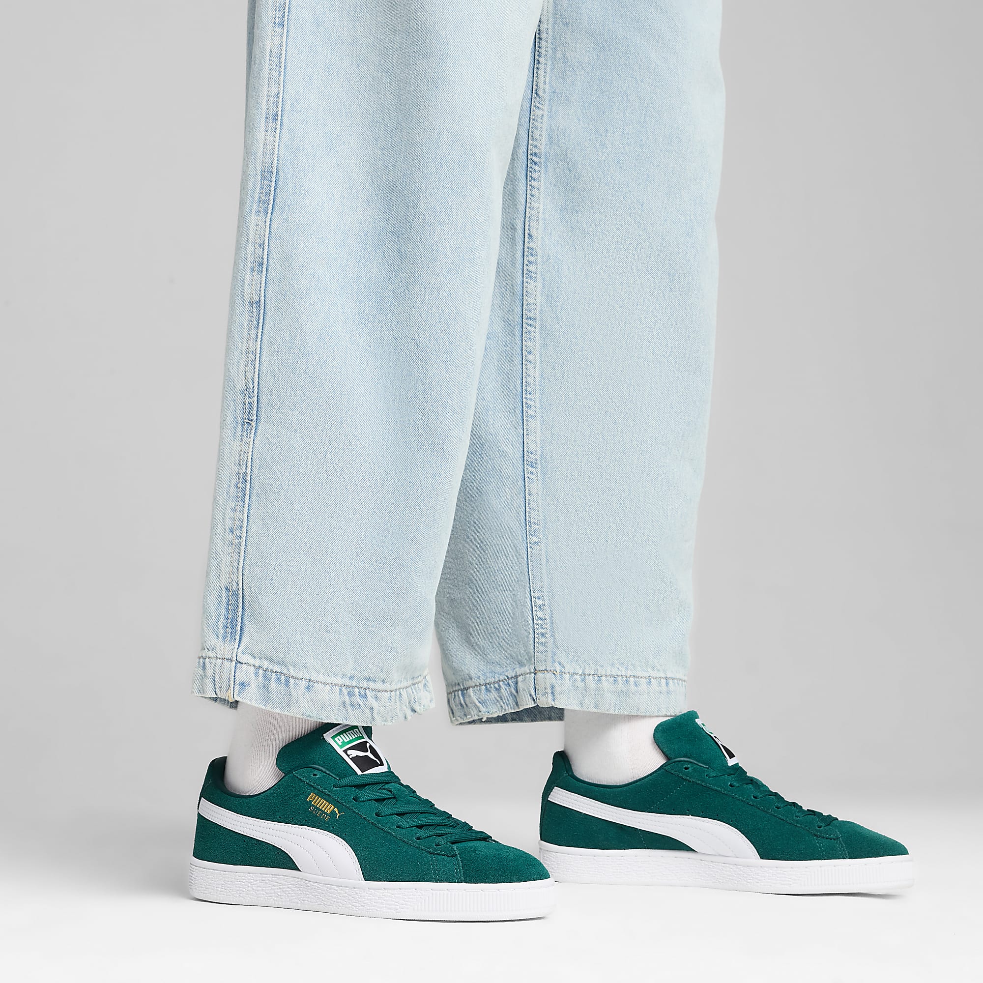 Suede CLASSIC UNISEX Ayakkabı - Dark Myrtle-PUMA White - 399781_15 - Görsel 2