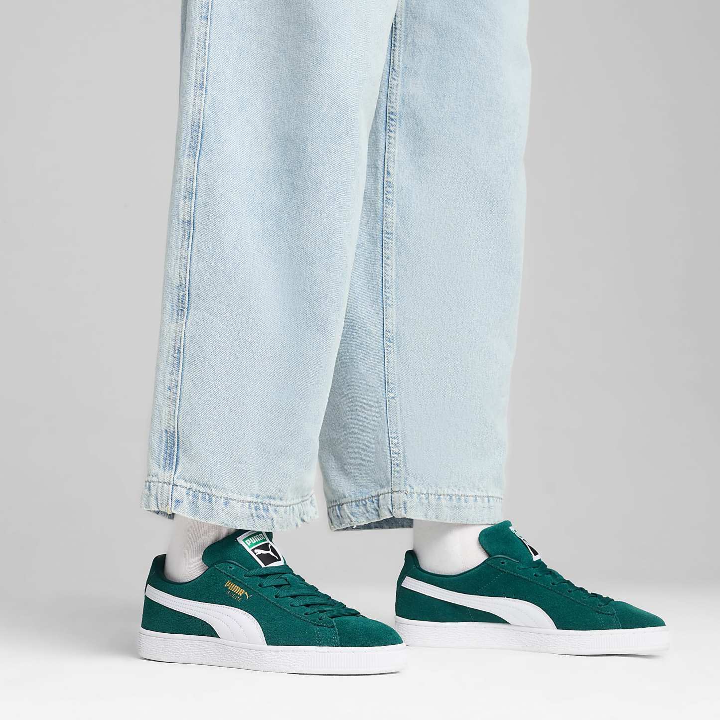 Suede CLASSIC UNISEX Ayakkabı - Dark Myrtle-PUMA White - 399781_15 - Görsel 2
