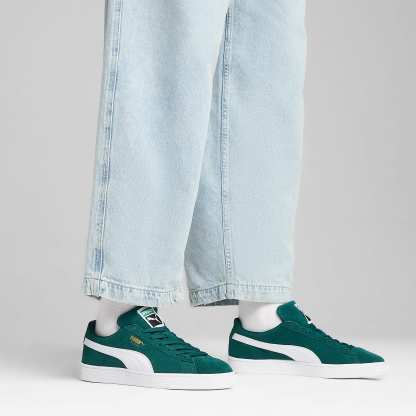 Suede CLASSIC UNISEX Ayakkabı - Dark Myrtle-PUMA White - 399781_15 - Görsel 2