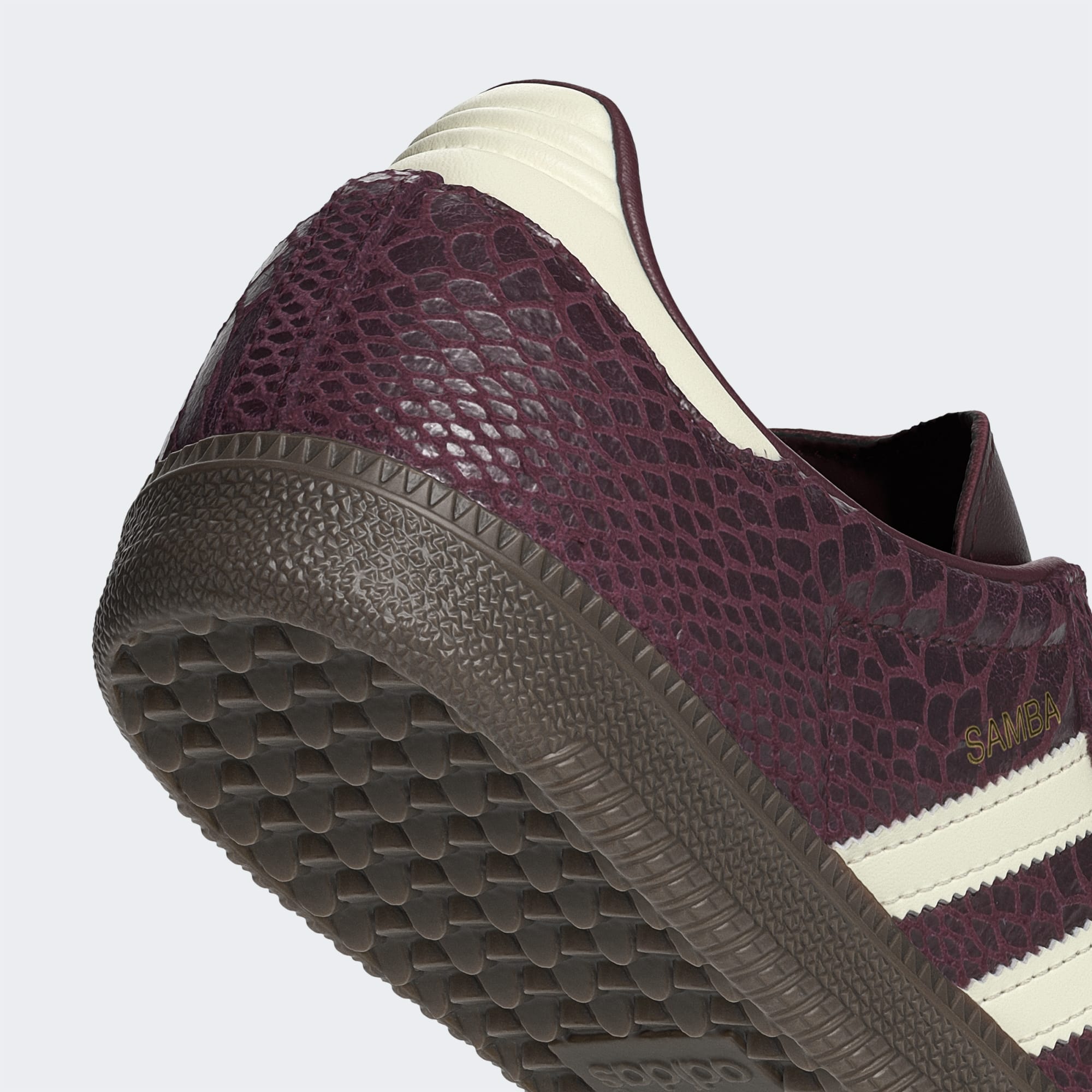 SAMBA OG YILAN DESENLİ AYAKKABI - Maroon / Cream White / Gold Metallic - IH3979 - Görsel 9