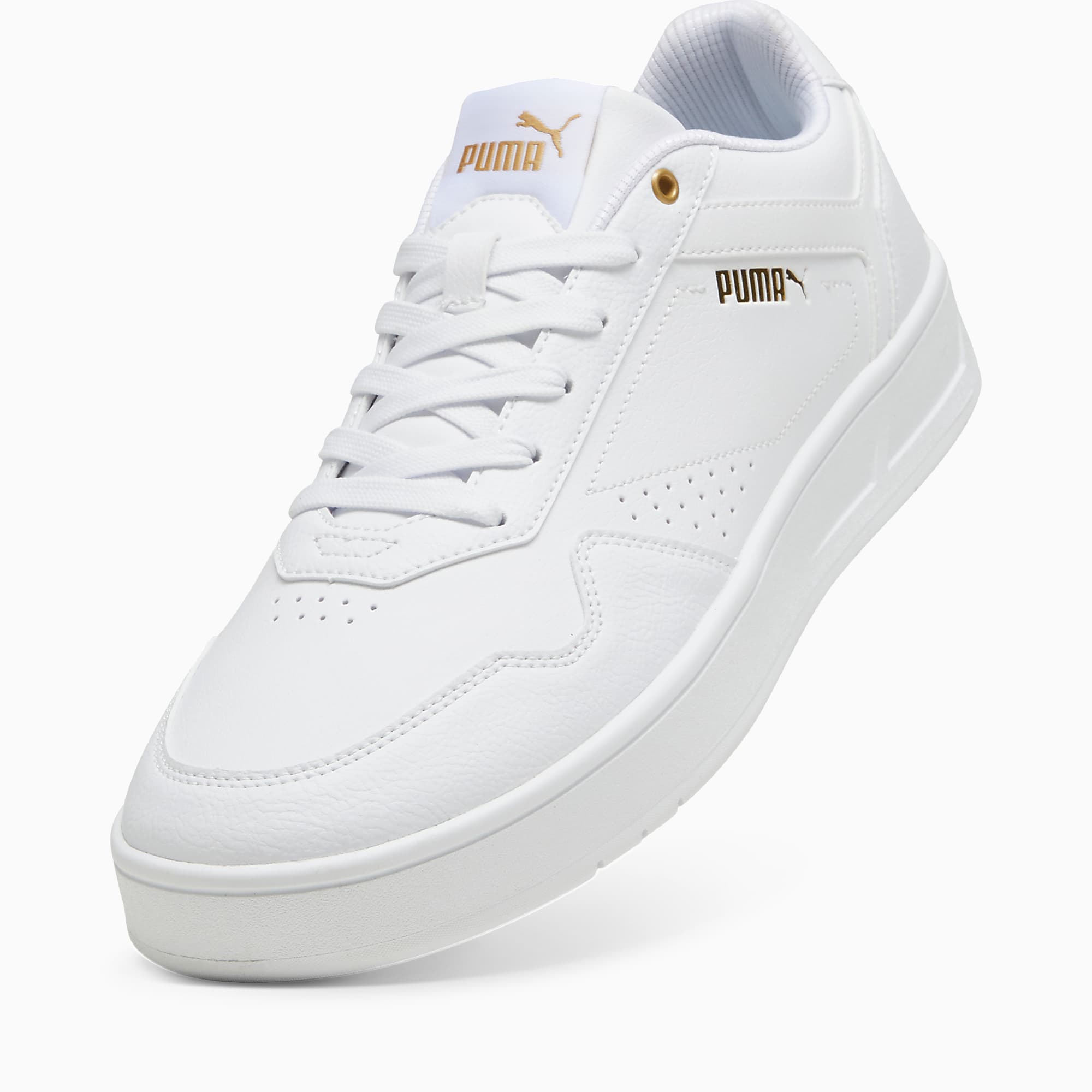 Court CLASSIC Ayakkabı - PUMA White-PUMA Gold - 395018_01 - Görsel 6