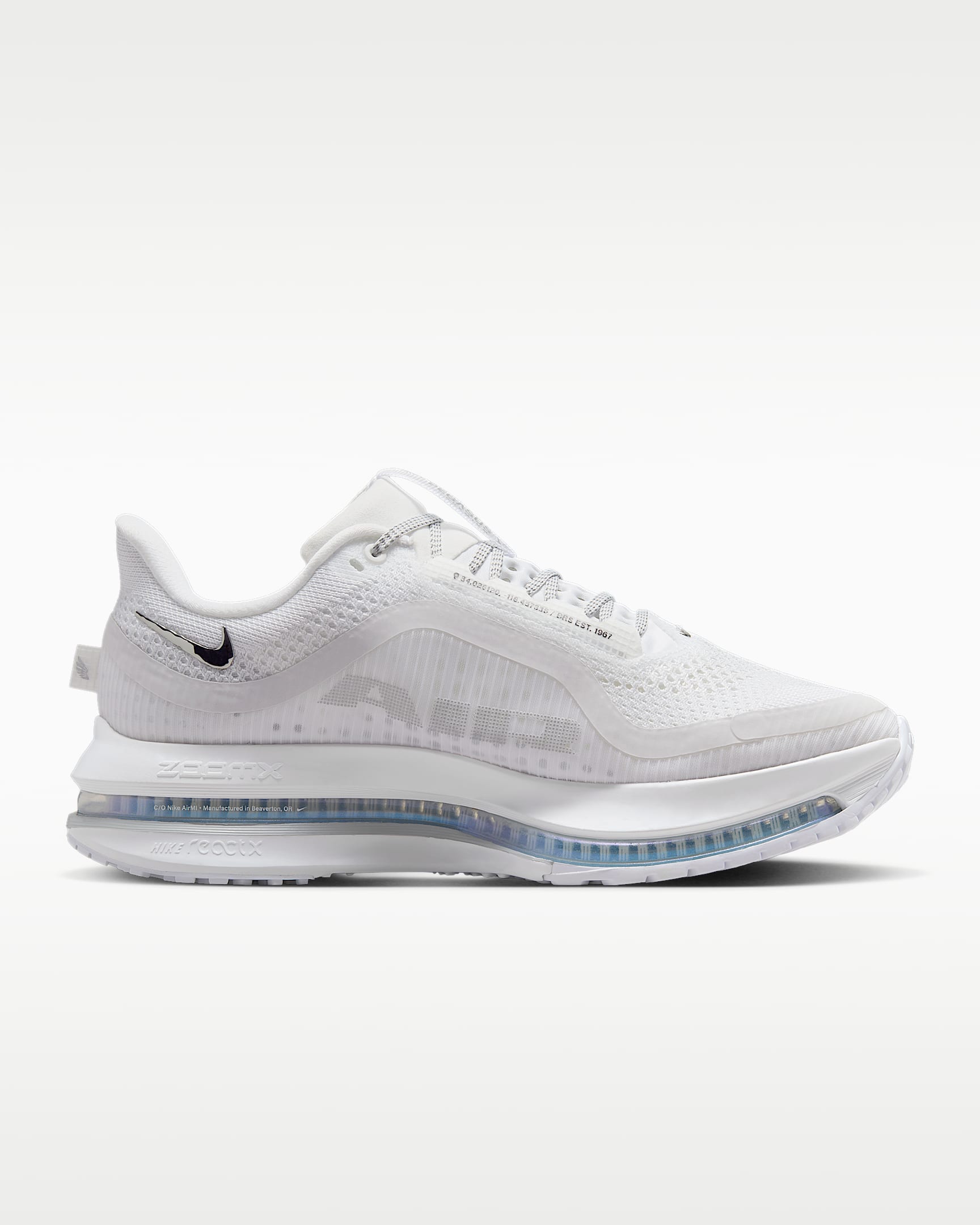 Nike Pegasus Premium Kadın Yol Koşu Ayakkabısı - Beyaz/Metallic Silver/Metallic Silver