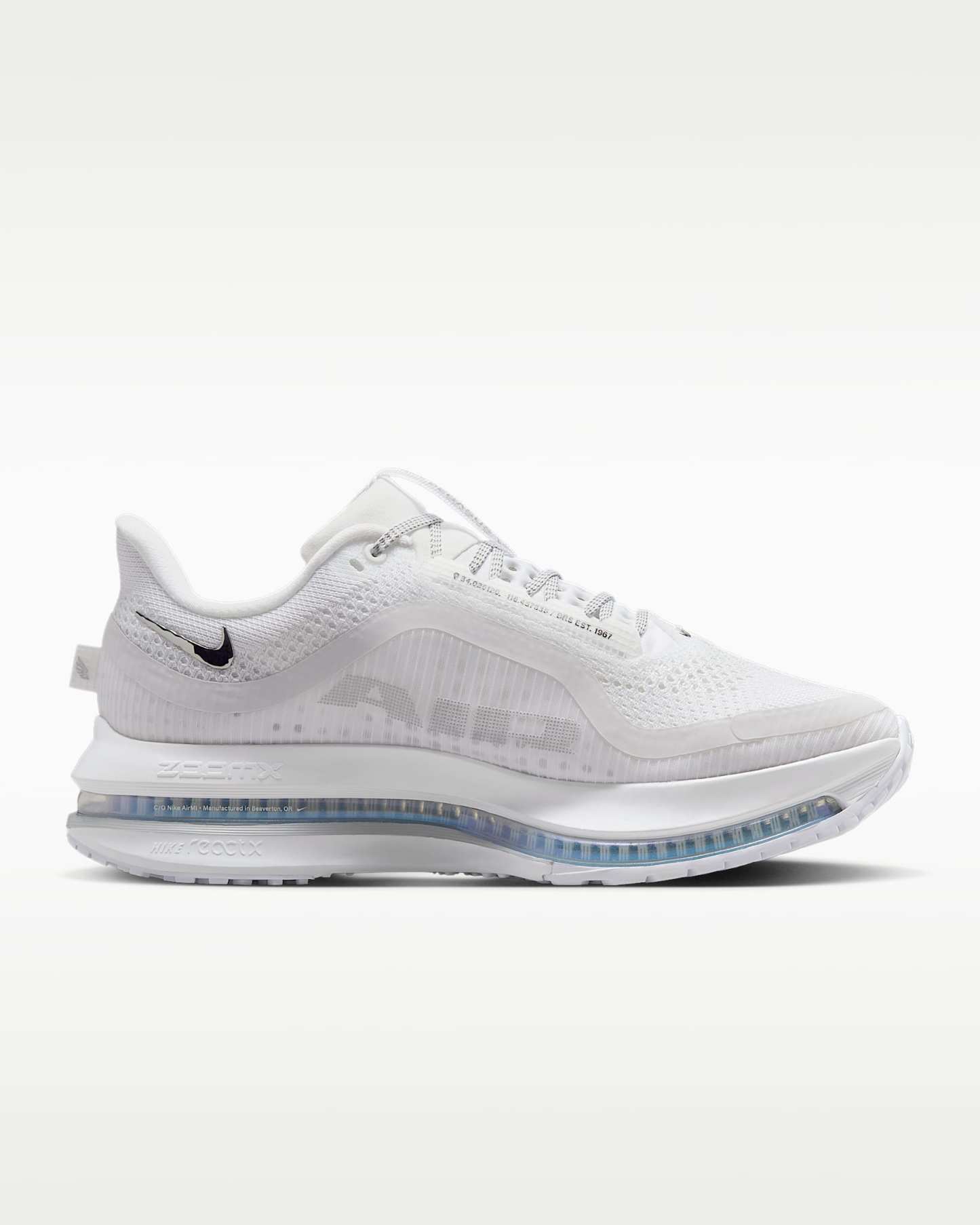 Nike Pegasus Premium Kadın Yol Koşu Ayakkabısı - Beyaz/Metallic Silver/Metallic Silver