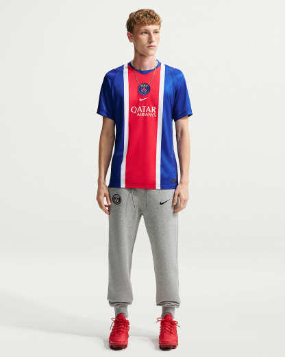 Paris Saint-Germain 2026/27 Stadyum İç Saha Nike Dri-FIT Erkek Futbol Taraftar Forması - Old Royal/Beyaz/University Red/Beyaz