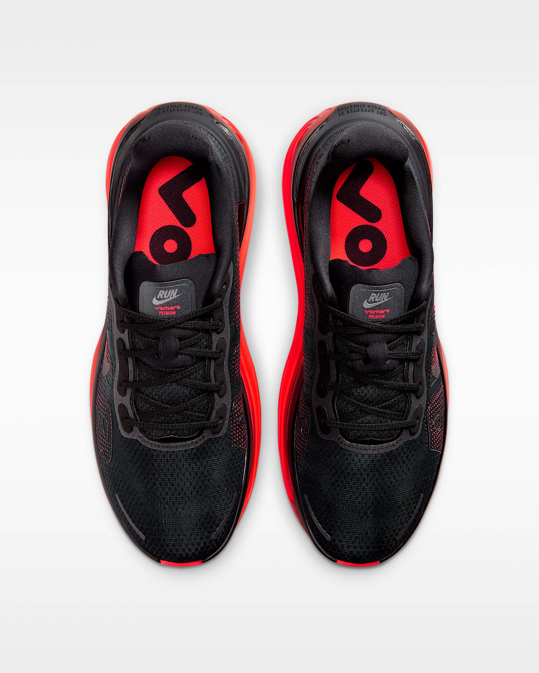 Nike Vomero Premium Erkek Yol Koşu Ayakkabısı - Siyah/Bright Crimson/Siyah