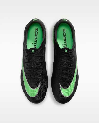 Nike Mercurial Superfly 11 Elite Düşük Bilekli Yumuşak Zemin Kramponu - Siyah/Siyah/Illusion Green