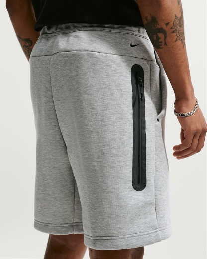 Nike Tech Fleece Erkek Şortu - Dark Grey Heather/Siyah