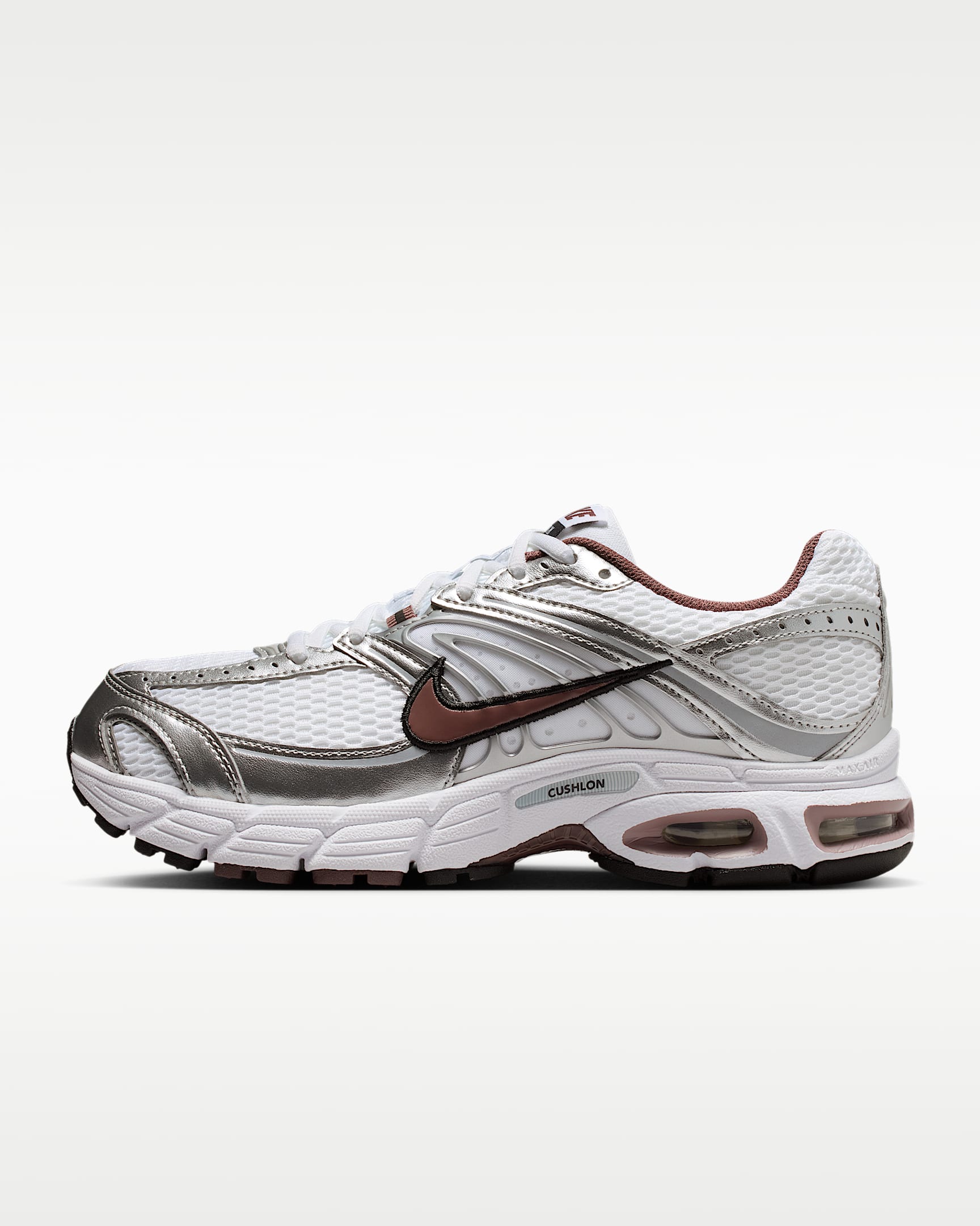 Yansıtıcı Vurgulara Sahip Nike Air Max Moto 2K Kadın Ayakkabısı - Beyaz/Metallic Silver/Siyah/Tattoo