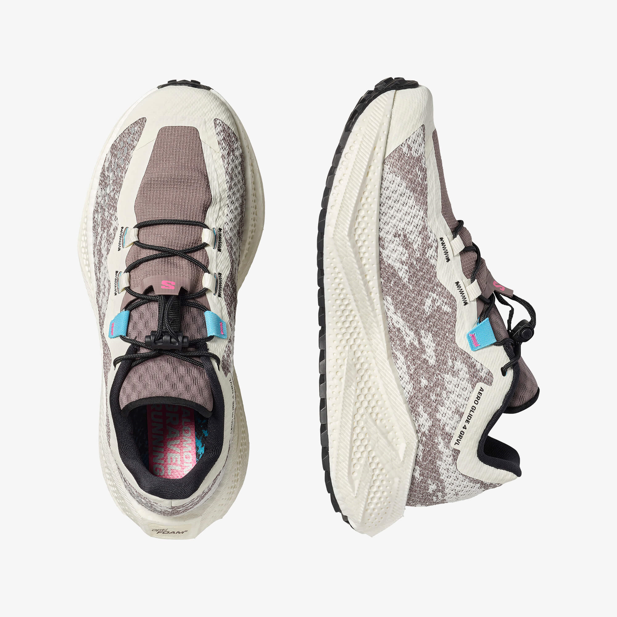 Salomon AERO GLIDE 4 GRVL Kadın Koşu Ayakkabısı Vanilla Ice L49175500 - Vanilla Ice - L49175500 - image 2