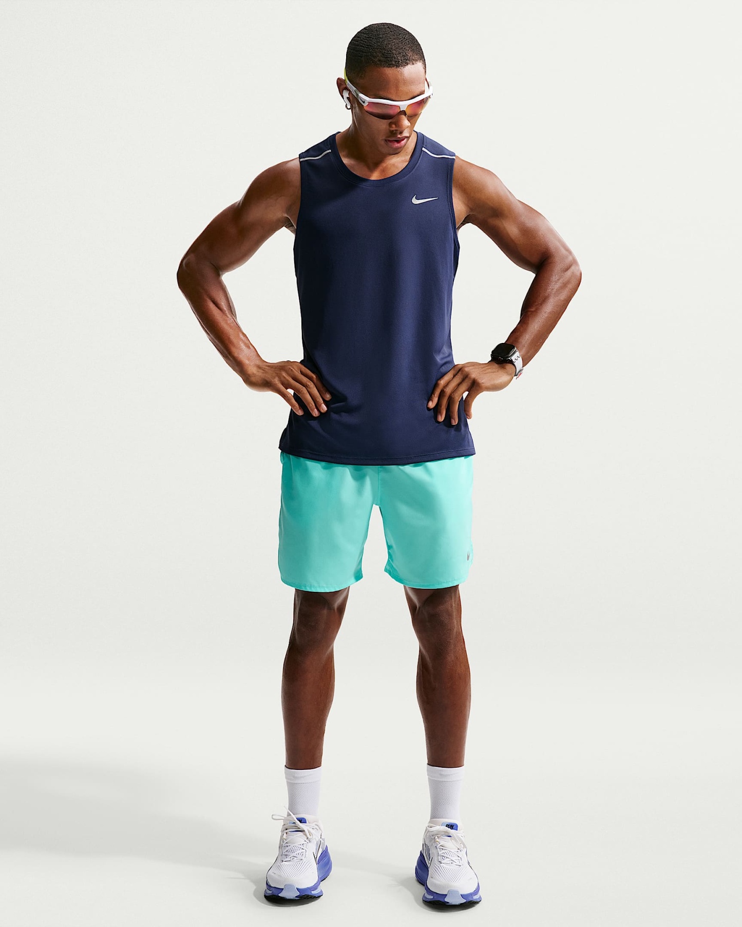 Nike Miler Dri-FIT Erkek Koşu Atleti - Midnight Navy
