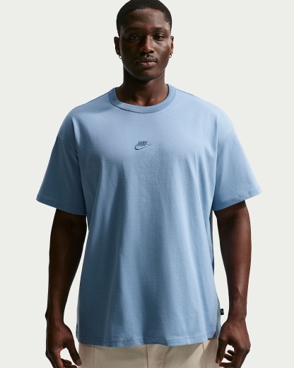 Nike Sportswear Premium Essentials Erkek Tişörtü - Work Blue