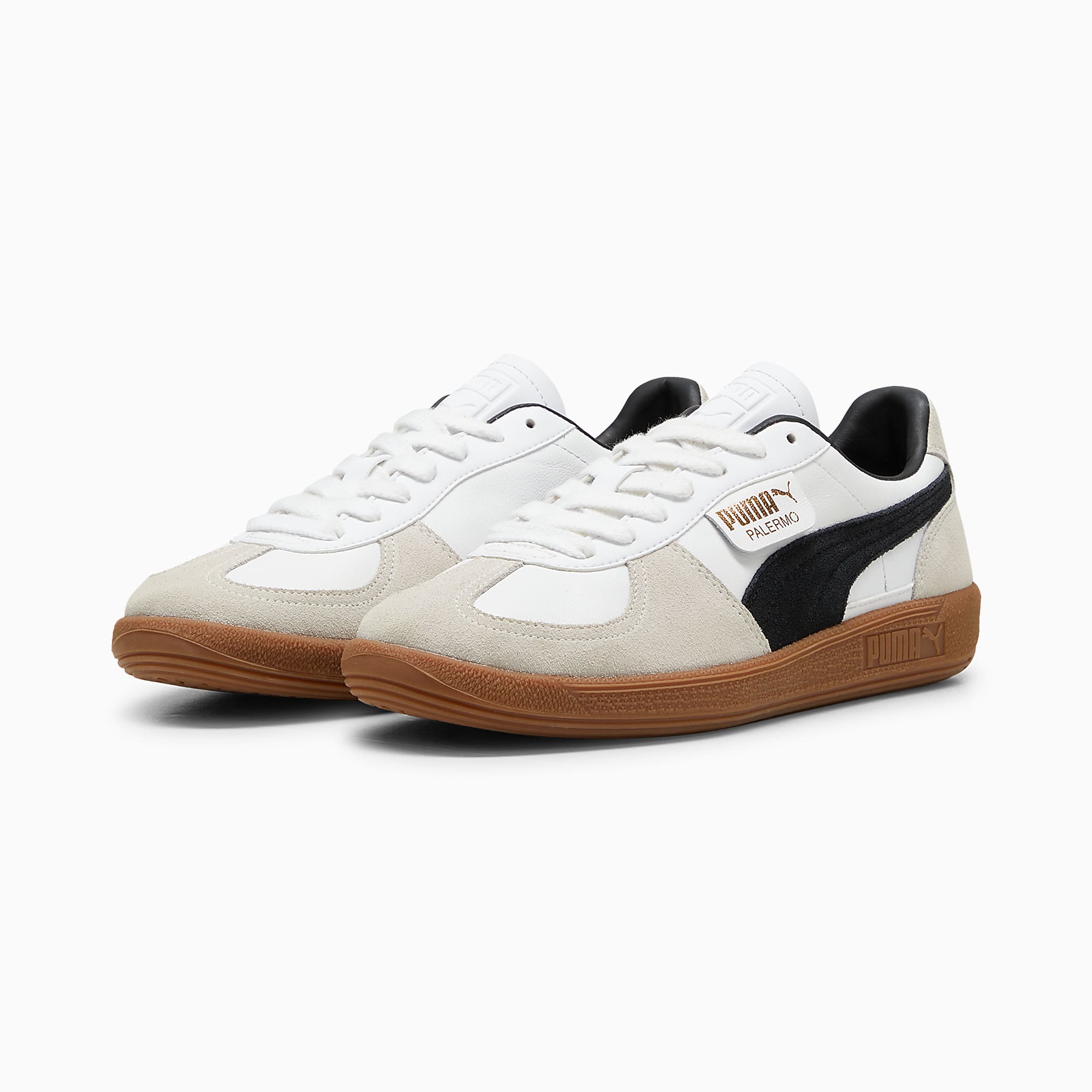 Palermo Deri Ayakkabı - PUMA White-Vapor Gray-Gum - 396464_01 - Görsel 2