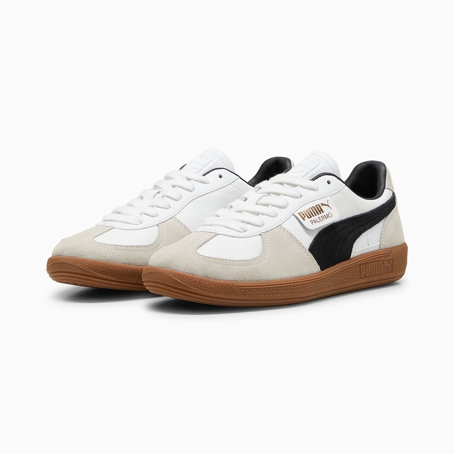 Palermo Deri Ayakkabı - PUMA White-Vapor Gray-Gum - 396464_01 - Görsel 2