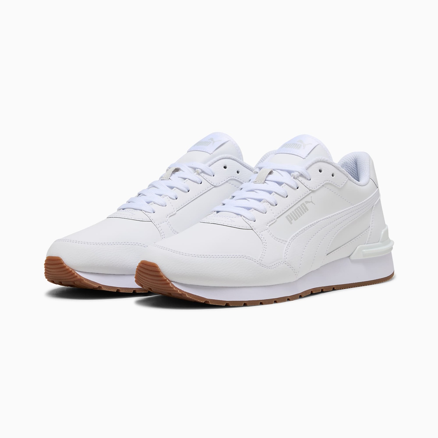 ST Runner v4 UNISEX Ayakkabı - PUMA White-Glacial Gray-Gum - 399068_13 - Görsel 2
