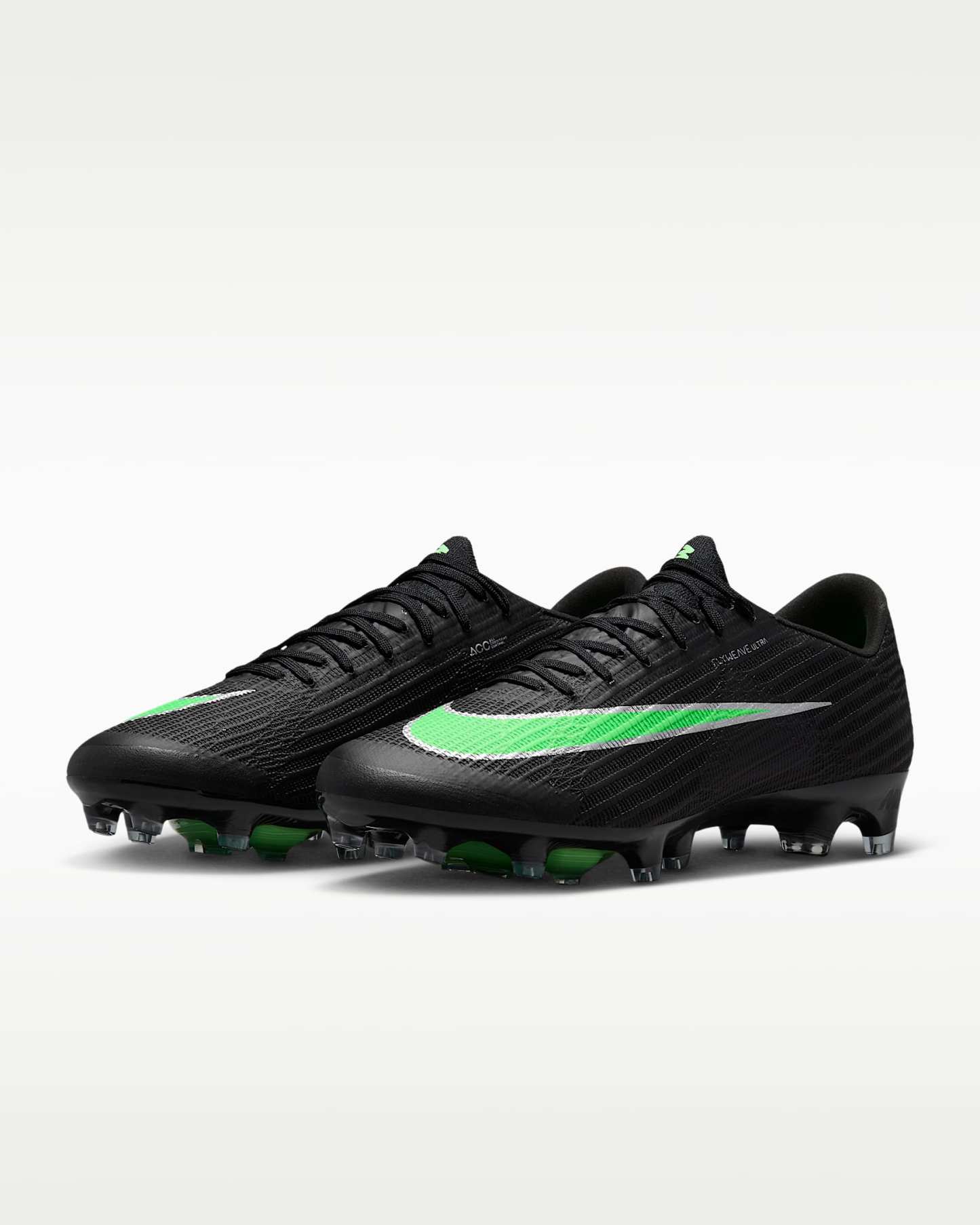 Nike Mercurial Superfly 11 Elite Düşük Bilekli Suni Çim Kramponu - Siyah/Siyah/Illusion Green