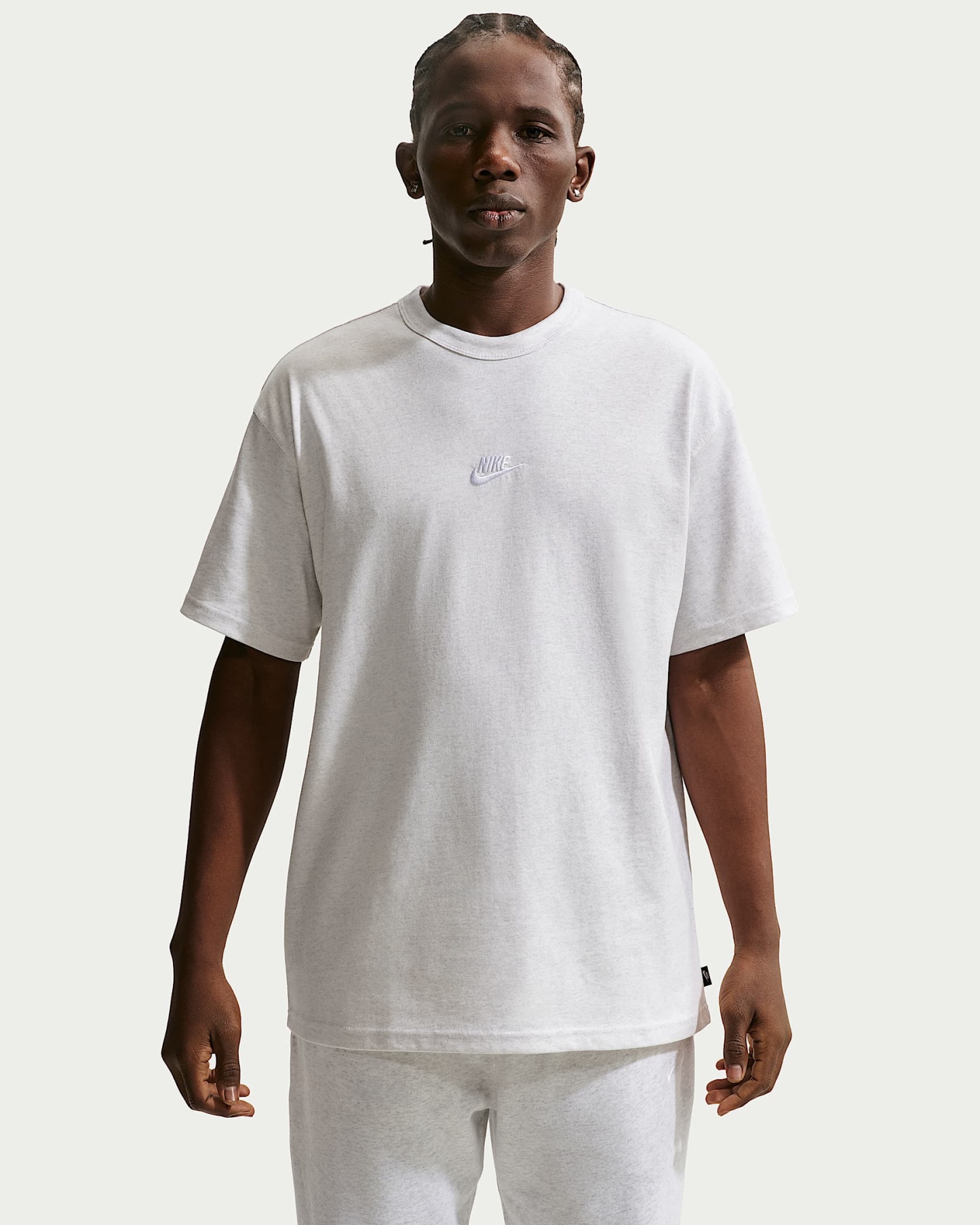 Nike Sportswear Premium Essentials Erkek Tişörtü - Birch Heather