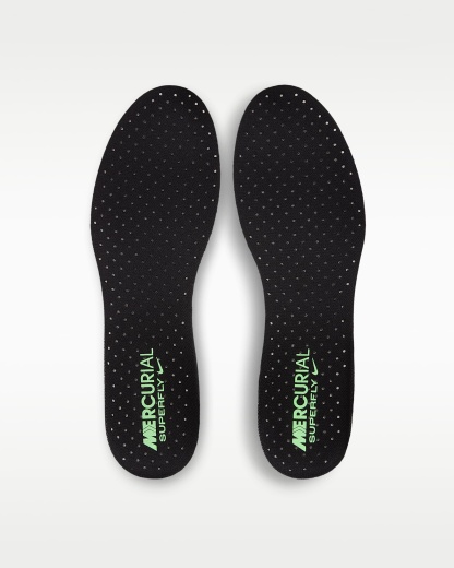 Nike Mercurial Superfly 11 Elite Düşük Bilekli Yumuşak Zemin Kramponu - Siyah/Siyah/Illusion Green