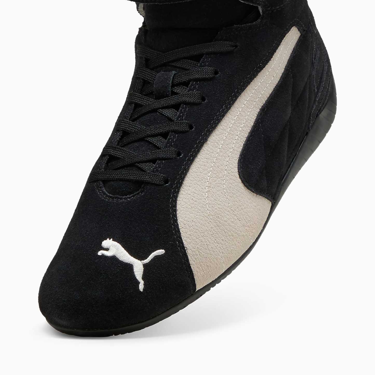 Speedcat MID UNISEX Ayakkabı - PUMA Black-Warm White - 400384_01 - Görsel 6