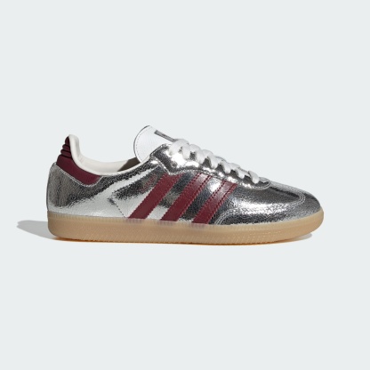 Samba OG Ayakkabı - Silver Metallic / Shadow Red / Core White - KI9386 - Görsel 1