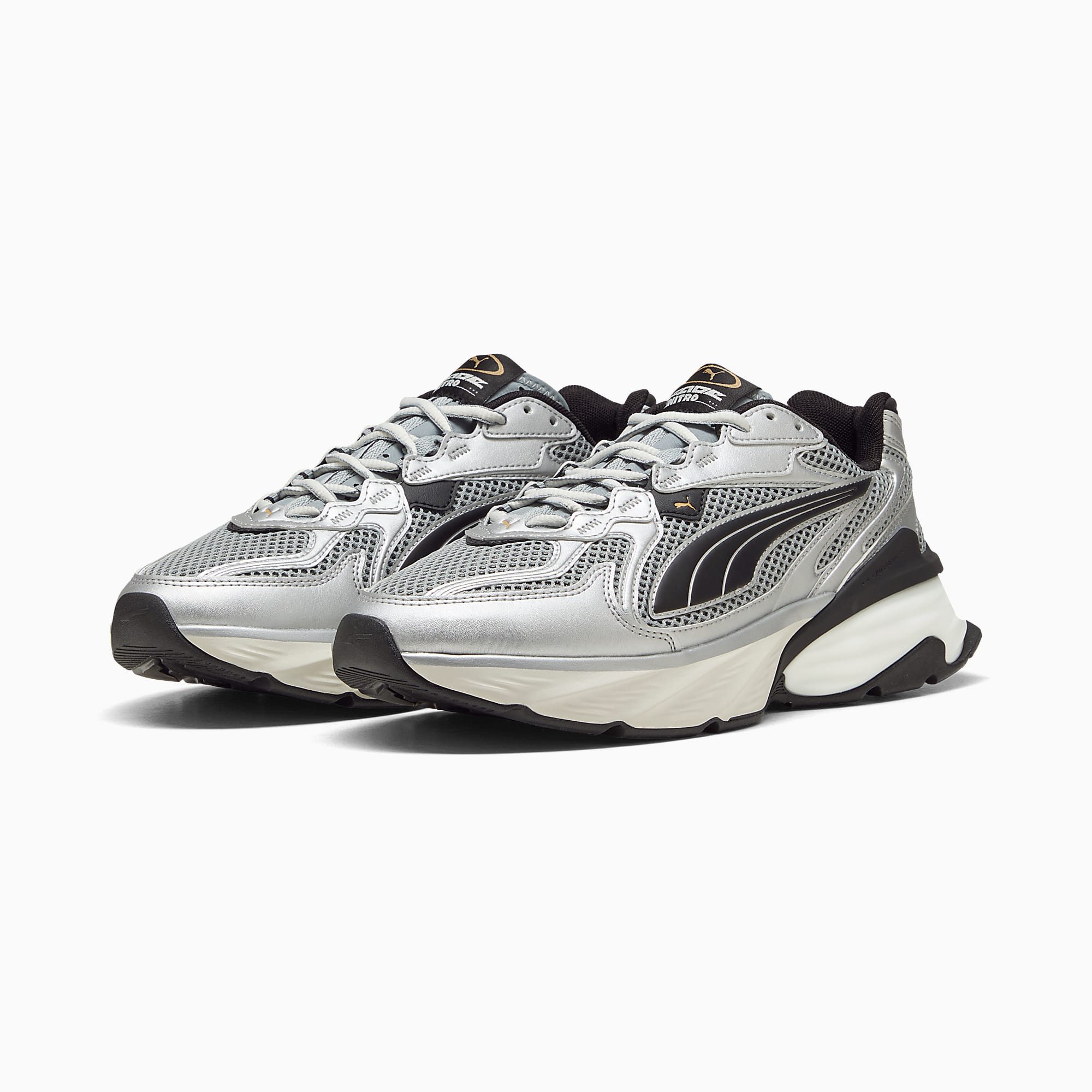 PUMA Fade UNISEX Ayakkabı - PUMA Silver-Cool Mid Gray-PUMA Black - 406203_04 - Görsel 4
